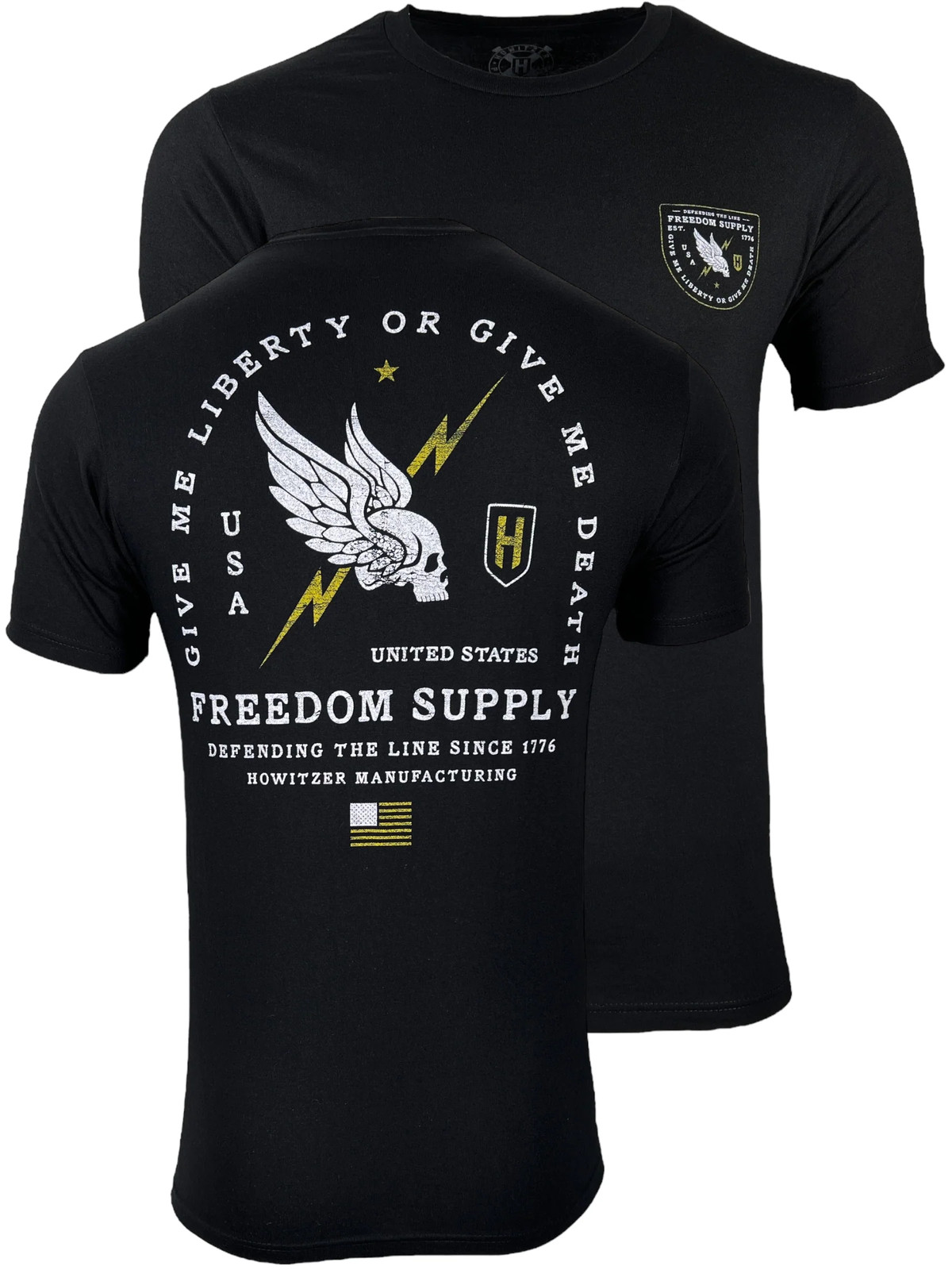 Howitzer Style Men&rsquo;s T-Shirt Freedom Line Military Grunt MFG