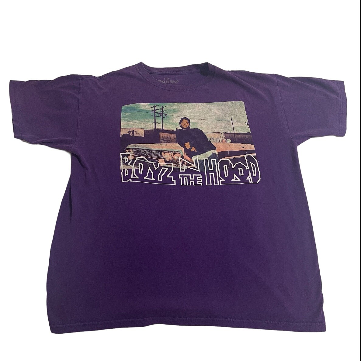 Philcos Shirt Men Large Purple Cotton Boys N The Hood Ice Cube Short Sleeve Tee