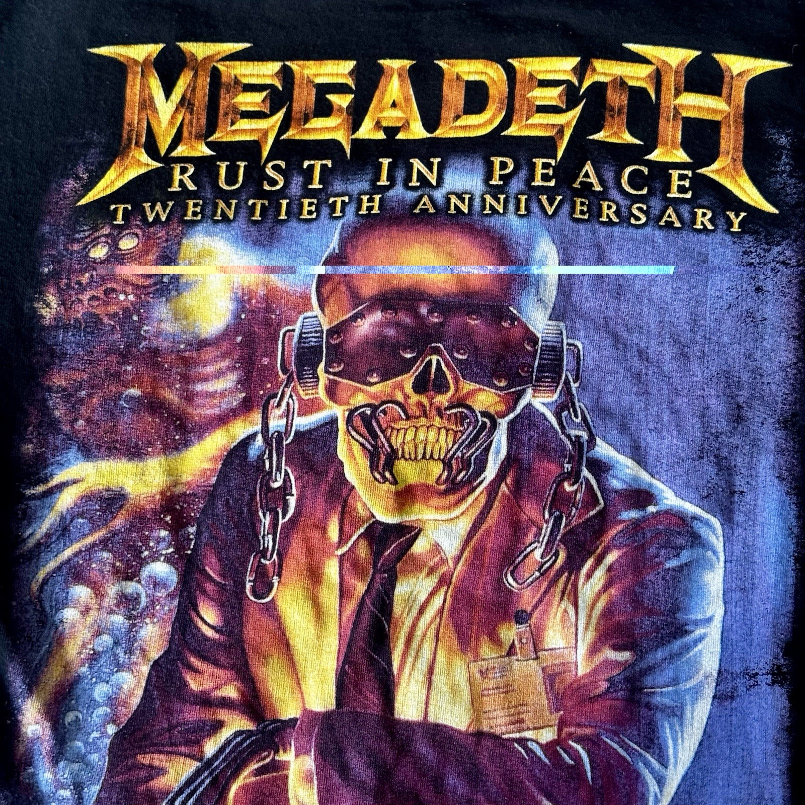 2010 MEGADETH Rust in Peace 20th Anniversary Tour Long Sleeve Shirt Mens Size M