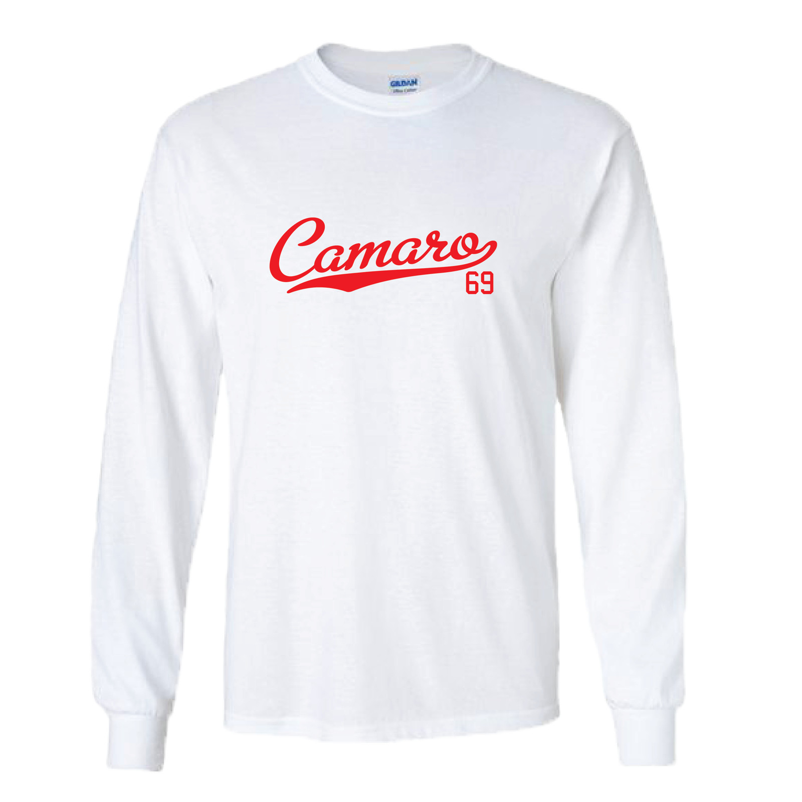 Camaro 69 Tail 1969 Script Classic Muscle Car Long Sleeve All Colors
