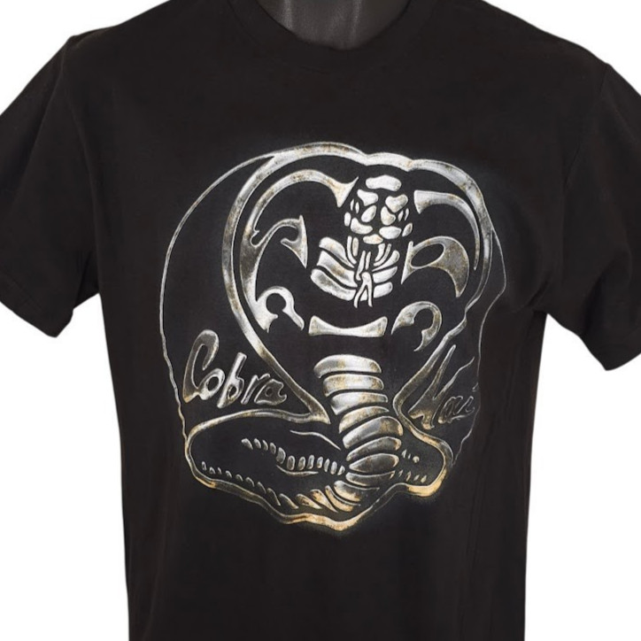 Cobra Kai T Shirt Mens Size Medium Black Karate Kid Retro TV Series