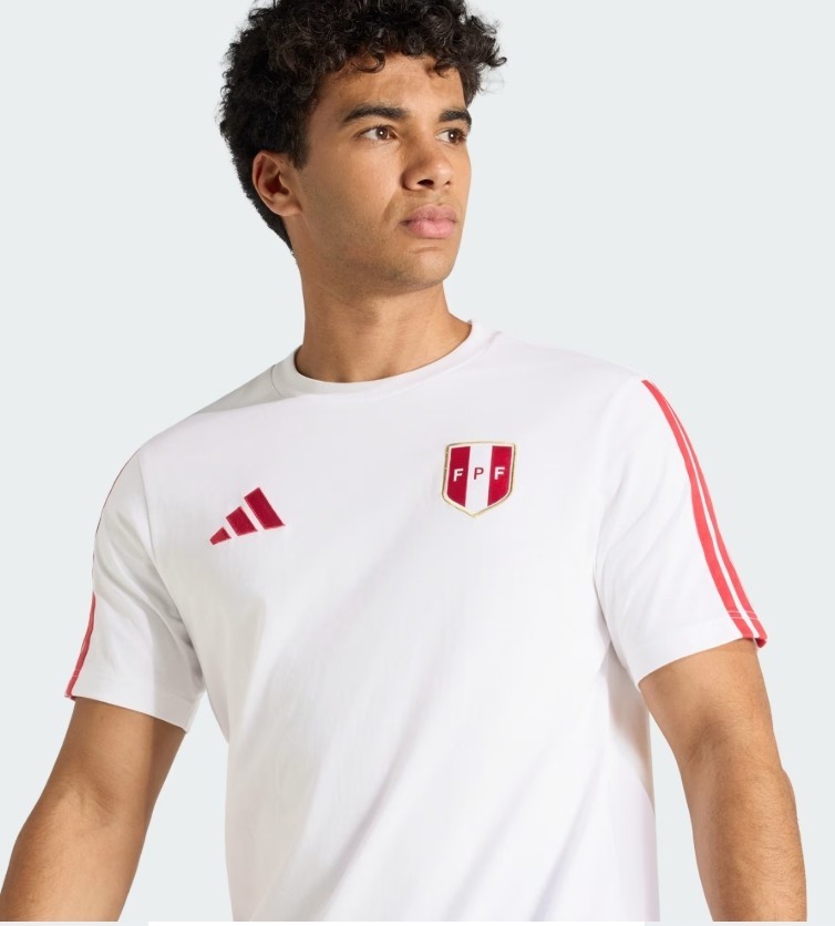 adidas Men&rsquo;s Soccer Peru T-Shirt DNA Seleccion de Futbol FPF 2026 XL