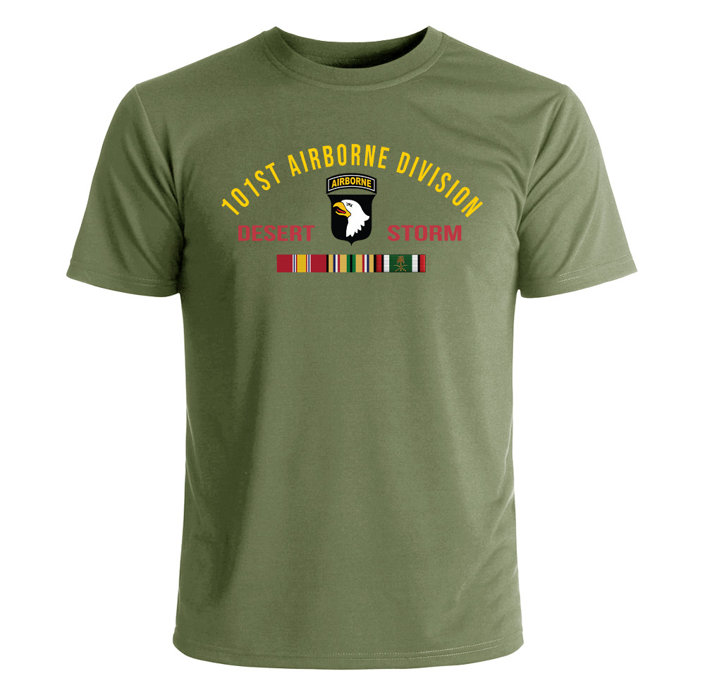 101st Airborne Division Desert Storm Veteran Ribbon T-Shirt Officially Licensed