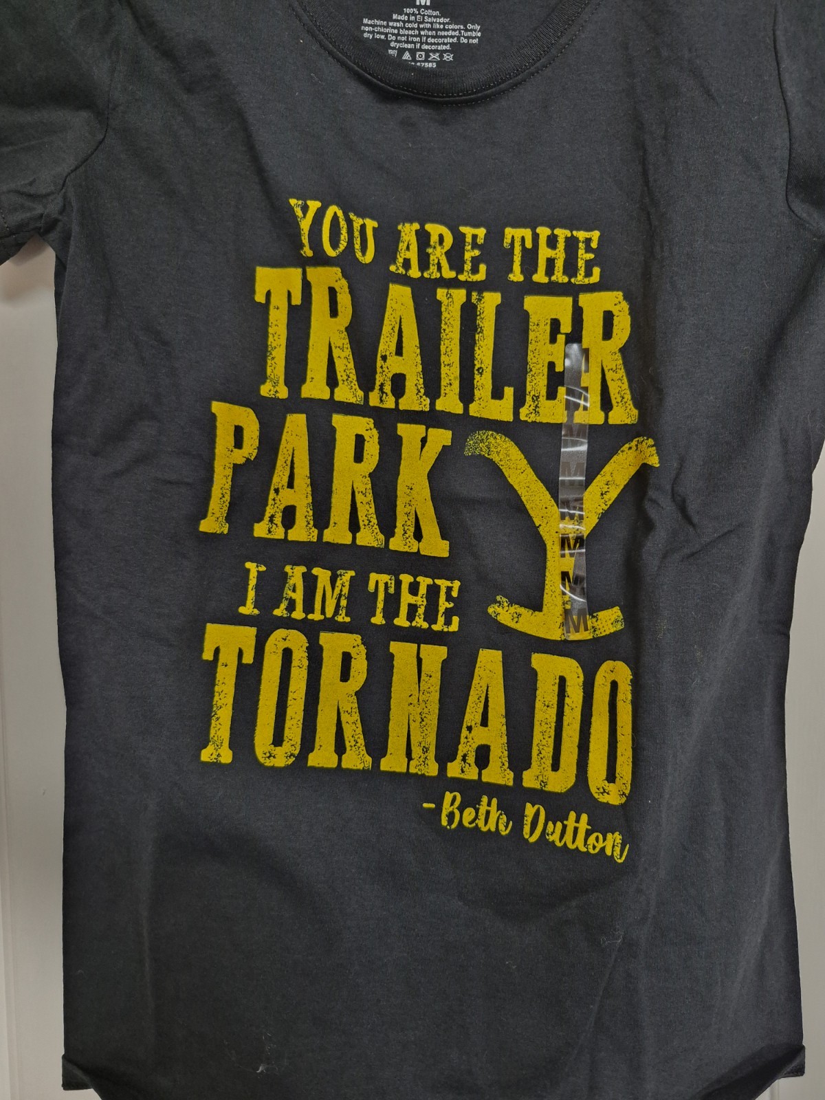 Yellowstone Rip « Trailer Park » Graphic WOMEN&rsquo;S Crew Neck Cotton Tees Black M