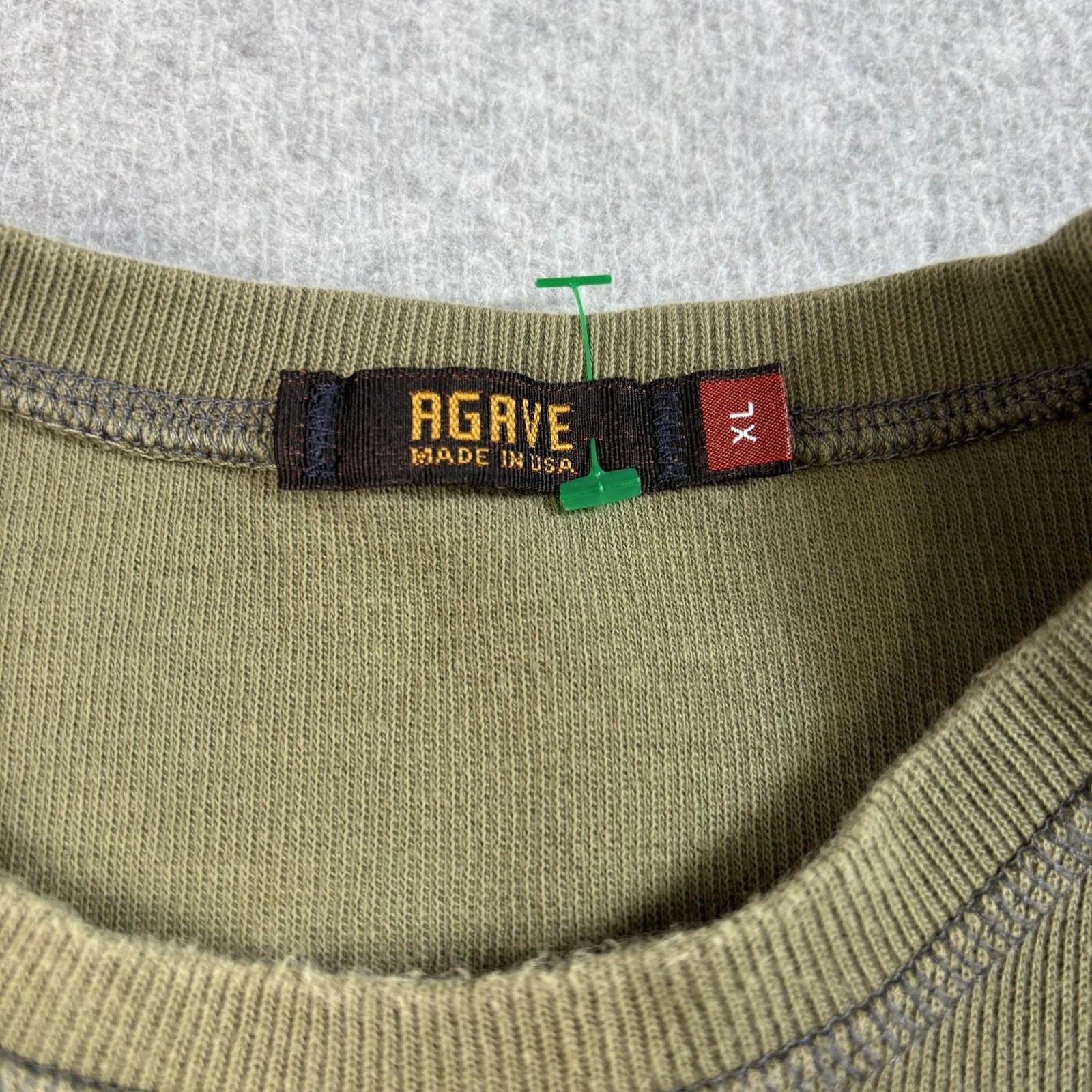 Agave Denimsmith Shirt Mens XL Green High Camp Long Sleeve Made USA Heritage