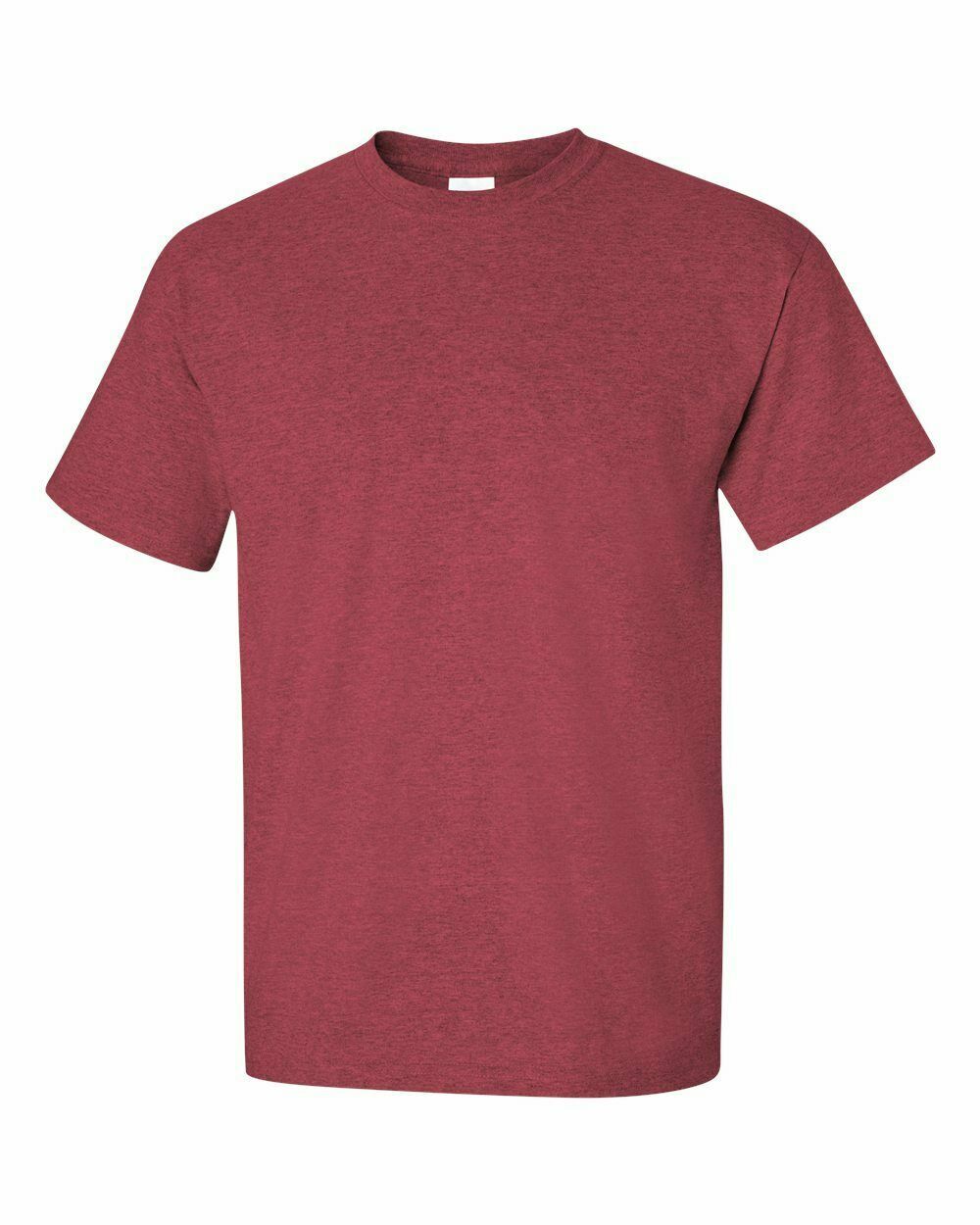 NEW Gildan Men&rsquo;s Ultra Cotton Plain Crew Neck Short Sleeve XL – Heather Cardinal