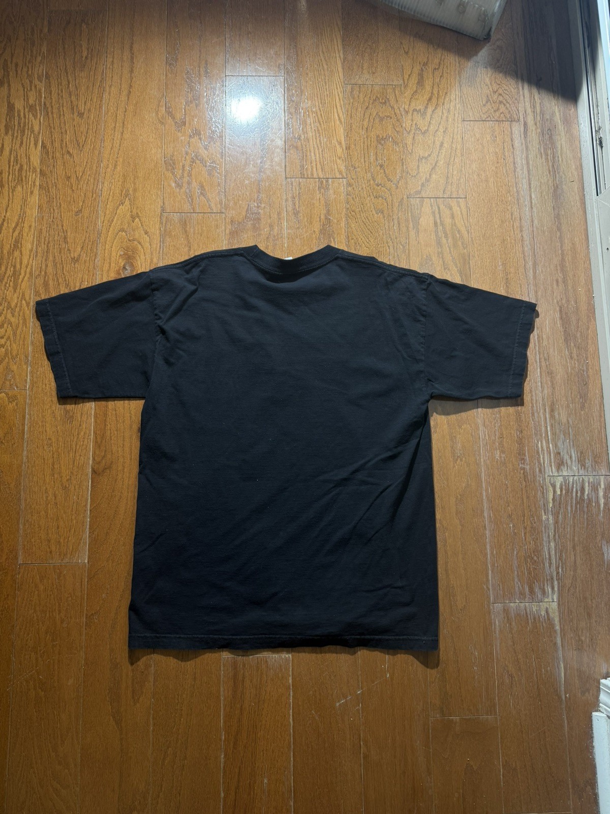 Vintage Stitched Embroidered T Shirt XL 90s USA Made Army Military Black Tee Y2K