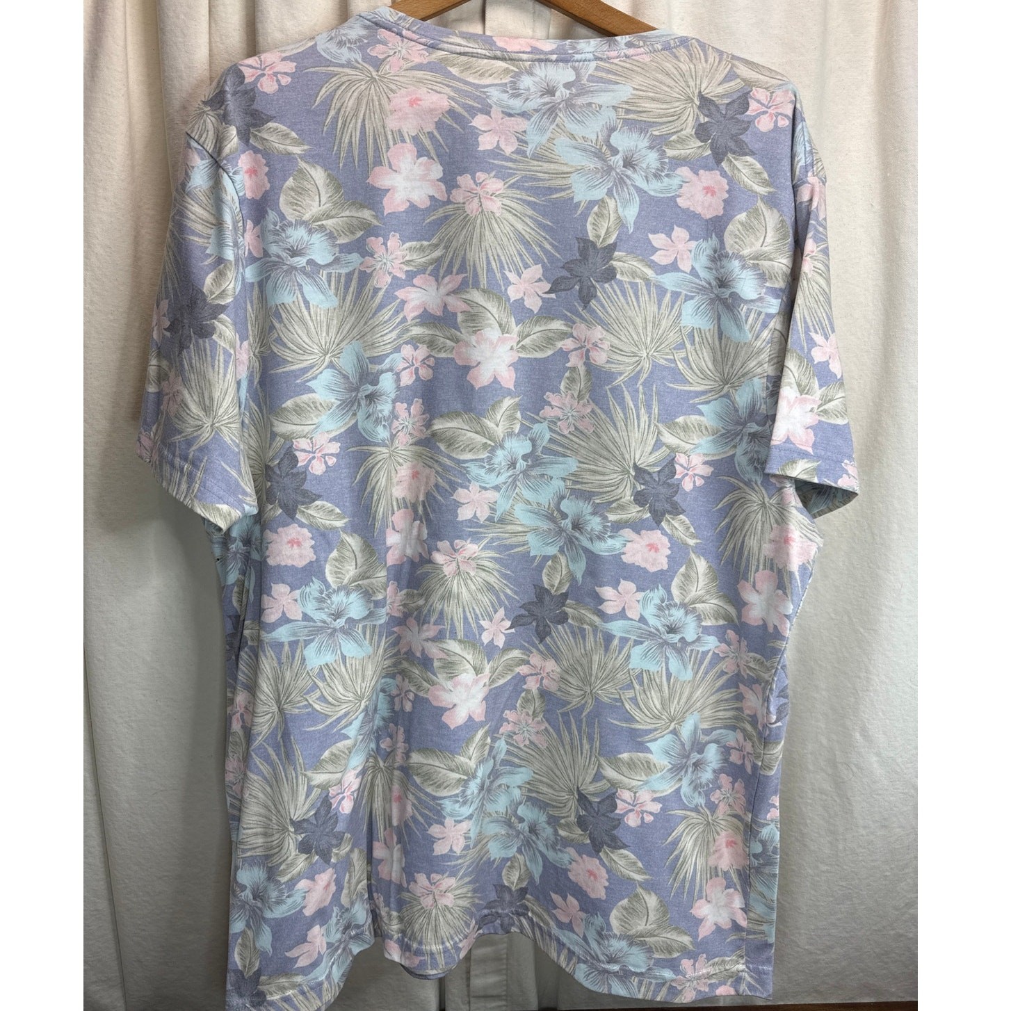 Hurley Floral Summer Hawaiian Short Sleeve All Over Print T-Shirt Men&rsquo;s Size XXL