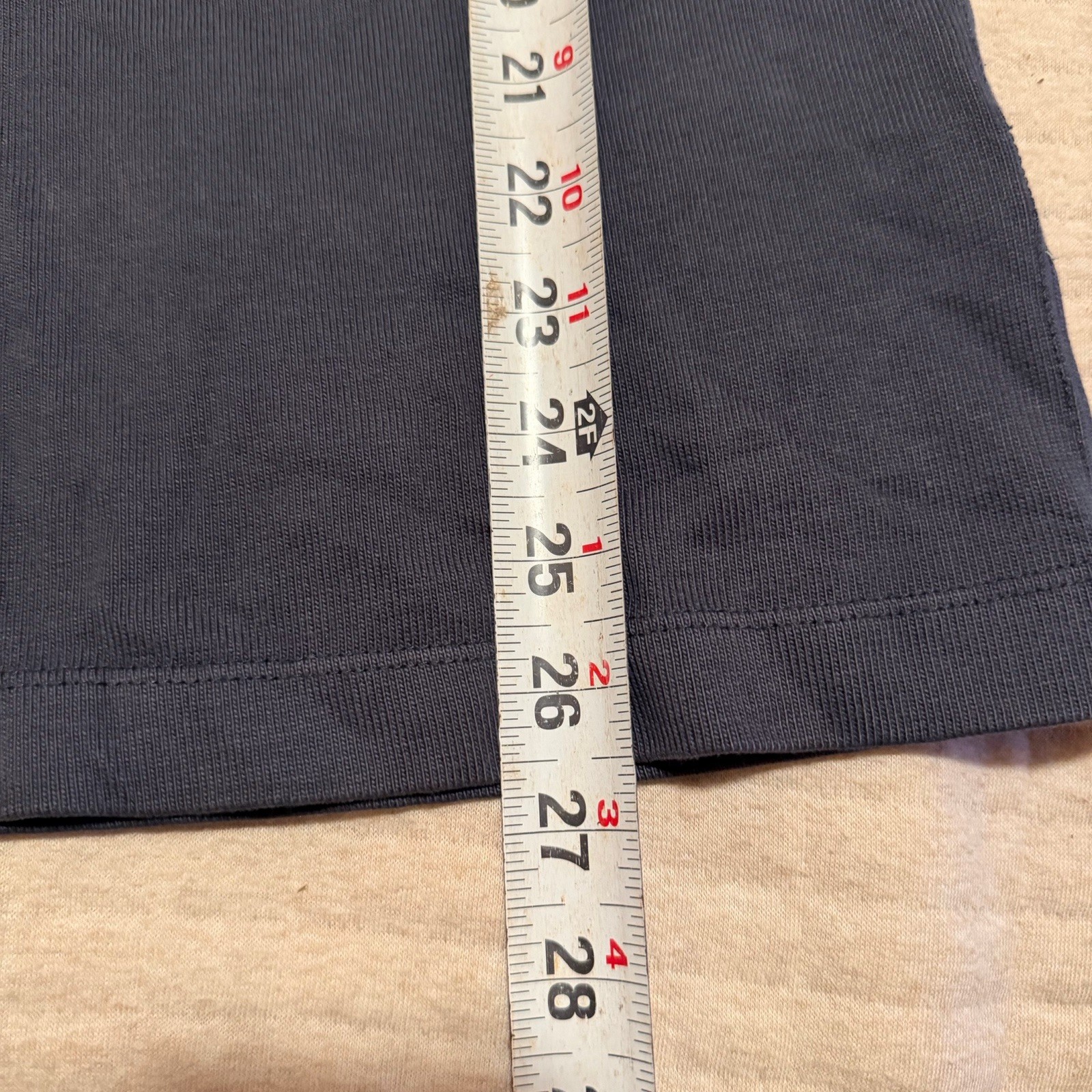 Buck Mason Field Spec Rugby Crew Medium Long Sleeve Heavyweight Cotton Tee Blue