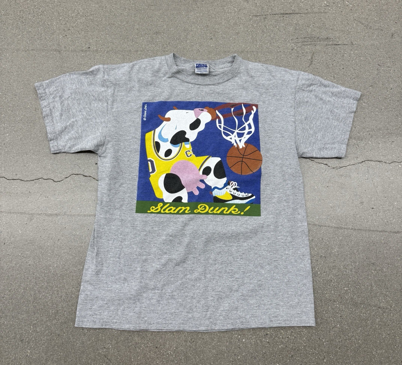 Vintage 90’s Cows Banff Canadian Shop Souvenir Graphic T-shirt L Men’s Gray