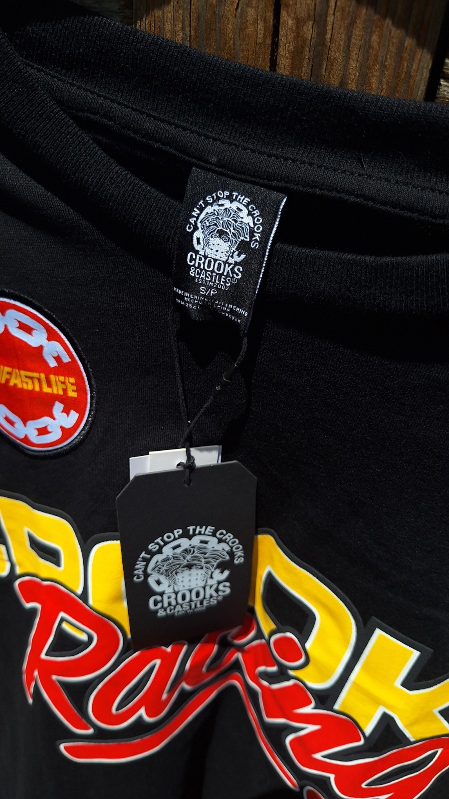 Crooks Castles S Ski Hip Hop Street Wear Tee Shirt Racing Skull Auto Lifestyle