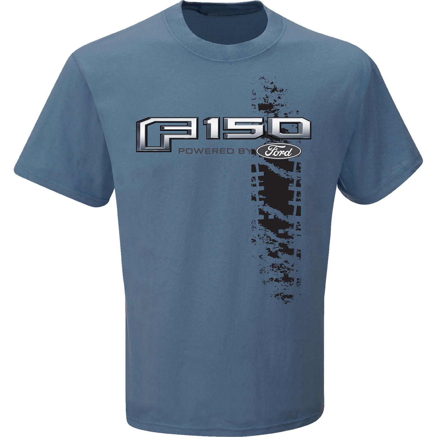 NEW FORD TRUCK F-150 TIRE TRACK DESIGN INDIGO BLUE SHORT SLEEVE TEE SHIRT 86729B