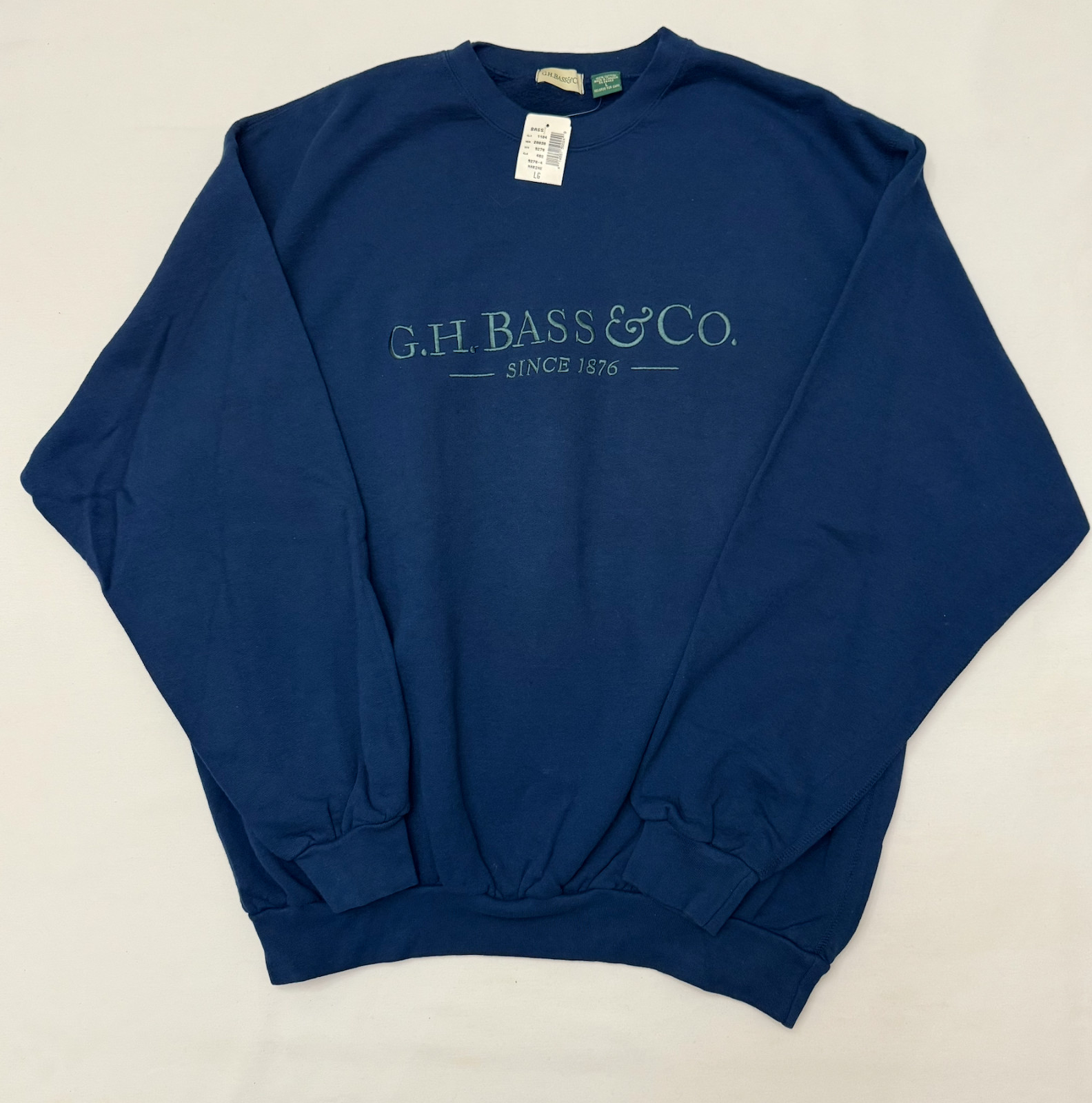 NWT G.H. Bass & Co Men&rsquo;s Blue Long-Sleeve Shirt Made in Canada SZ L