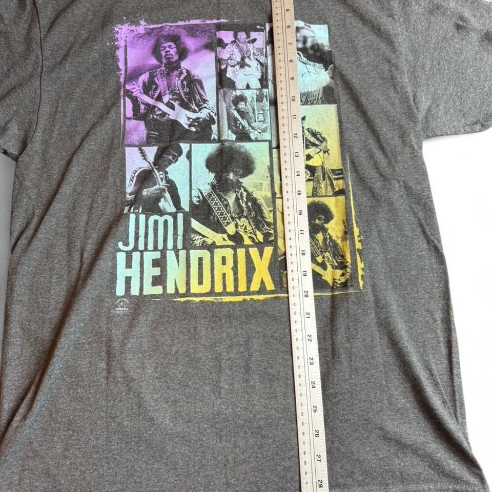Zion Jimi Hendrix Graphic T-Shirt Charcoal Grey Unisex Rock Band Tee Size L