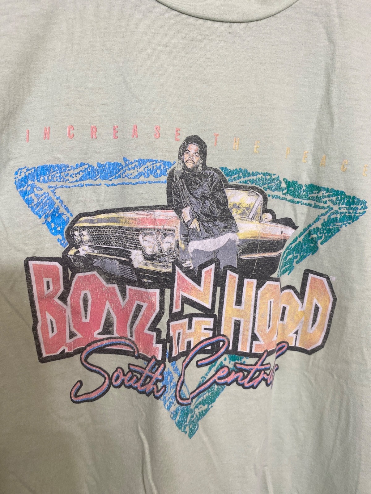 Men’s Boyz n the hood mint green xl short sleeve t shirt Preowned good condition