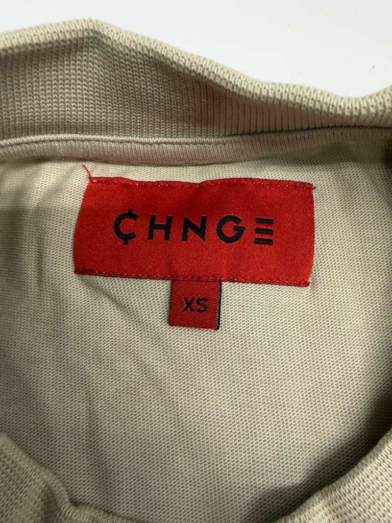CHNGE Men&rsquo;s Collective Liberation Cuff Crew Long Sleeve Casual T-Shirt Khaki, XS