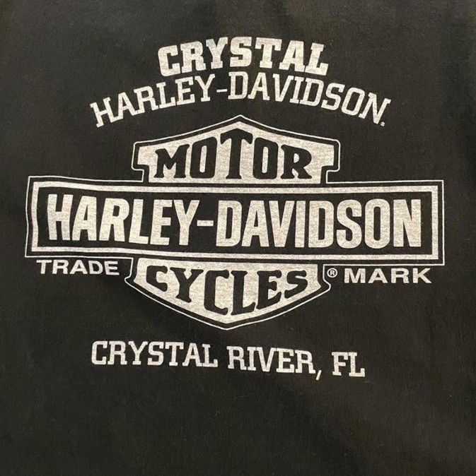 Harley-Davidson Thrashed Crystal River FL Short sleeve Shirt Men&rsquo;s Large Black