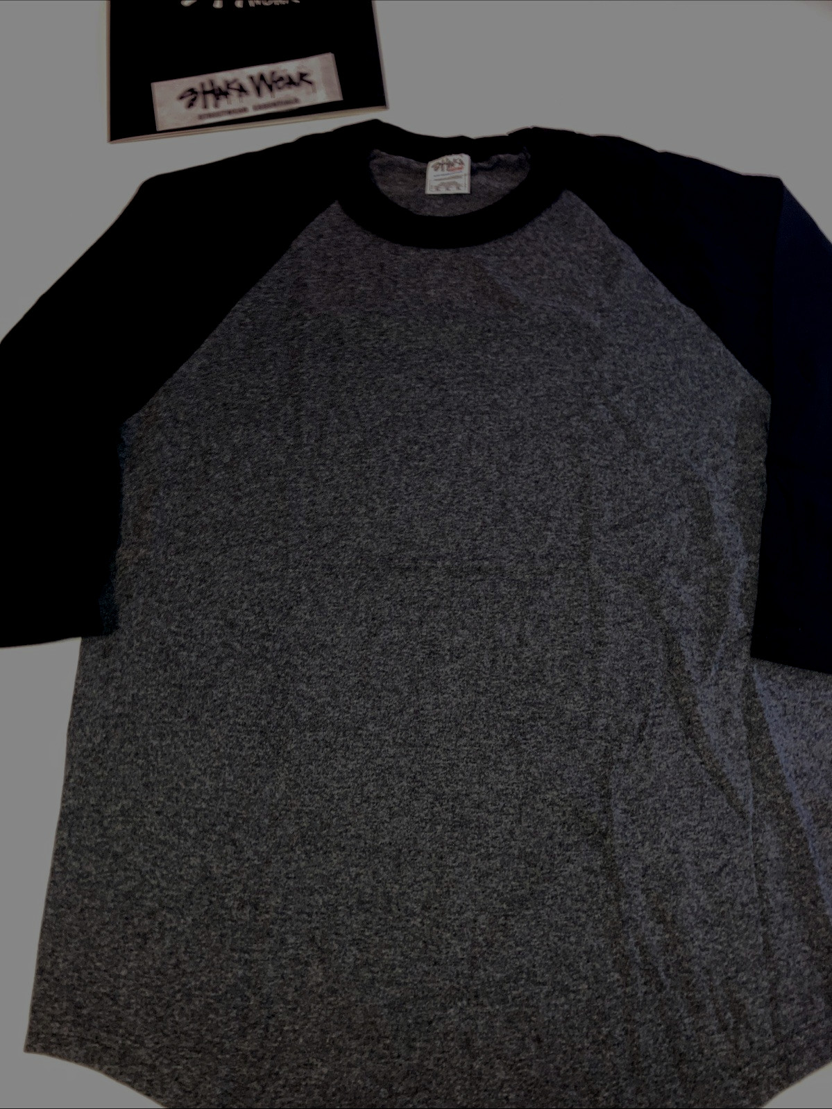 Shaka Active Baseball Raglan Shirtl 3/4 Sleeve Cotton Blend sz:S-2X
