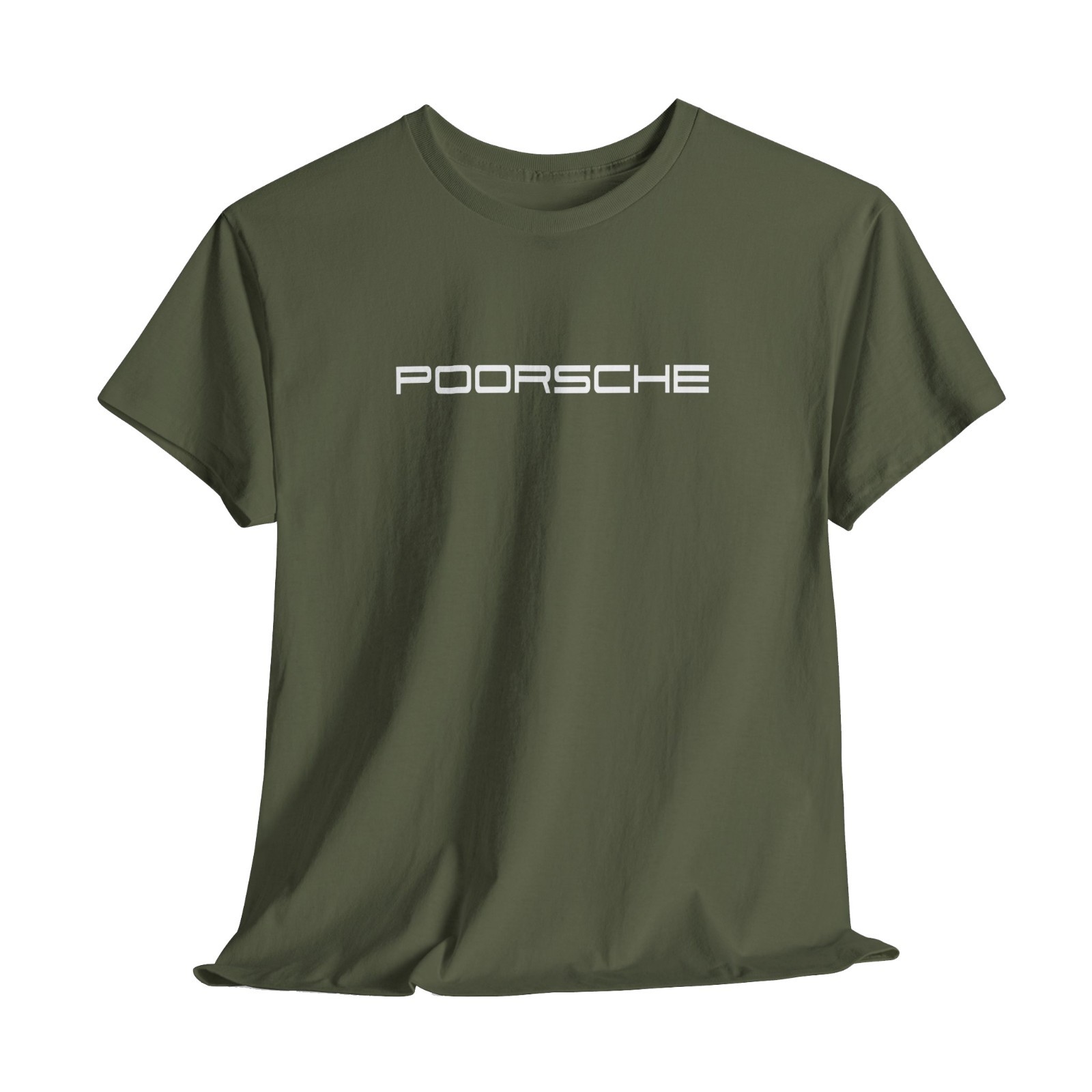 Poorsche T-Shirt Motorsport Apparel for Gearheads, Sports Car Lover Gift