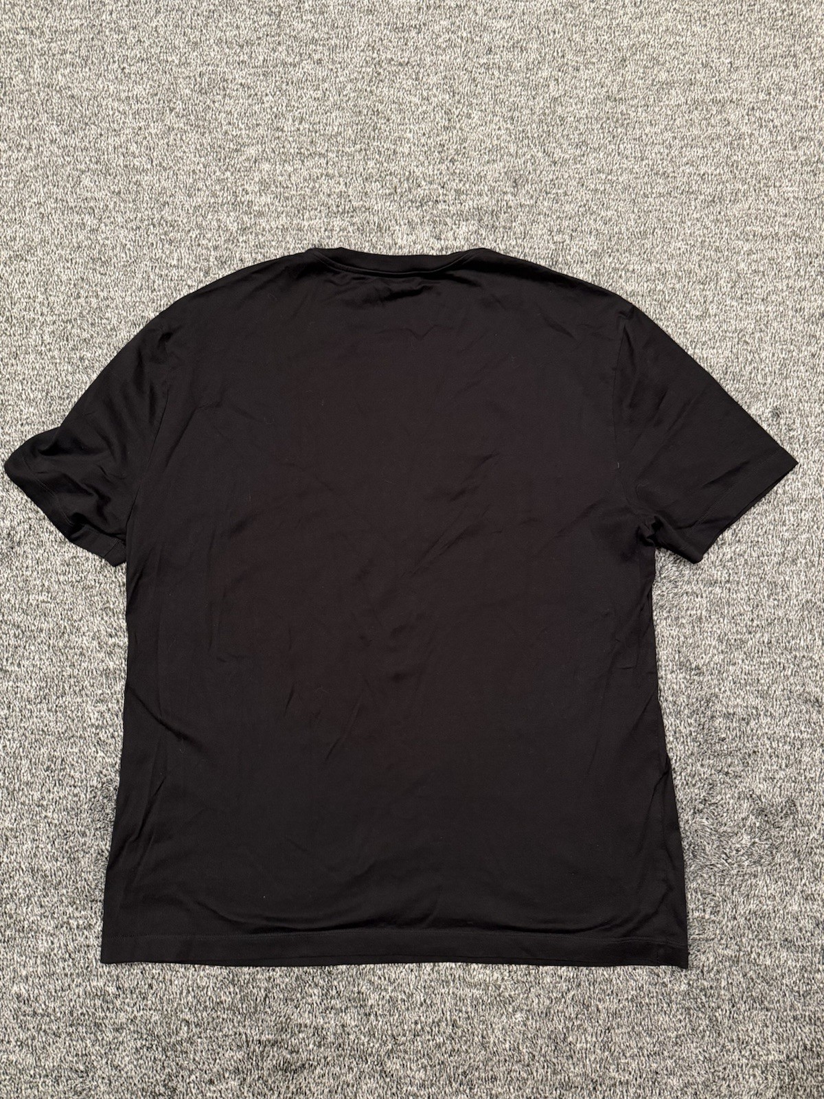 Versace Embroidered T Shirt Mitchel Black Crew Neck Short Sleeve Mens Size Large
