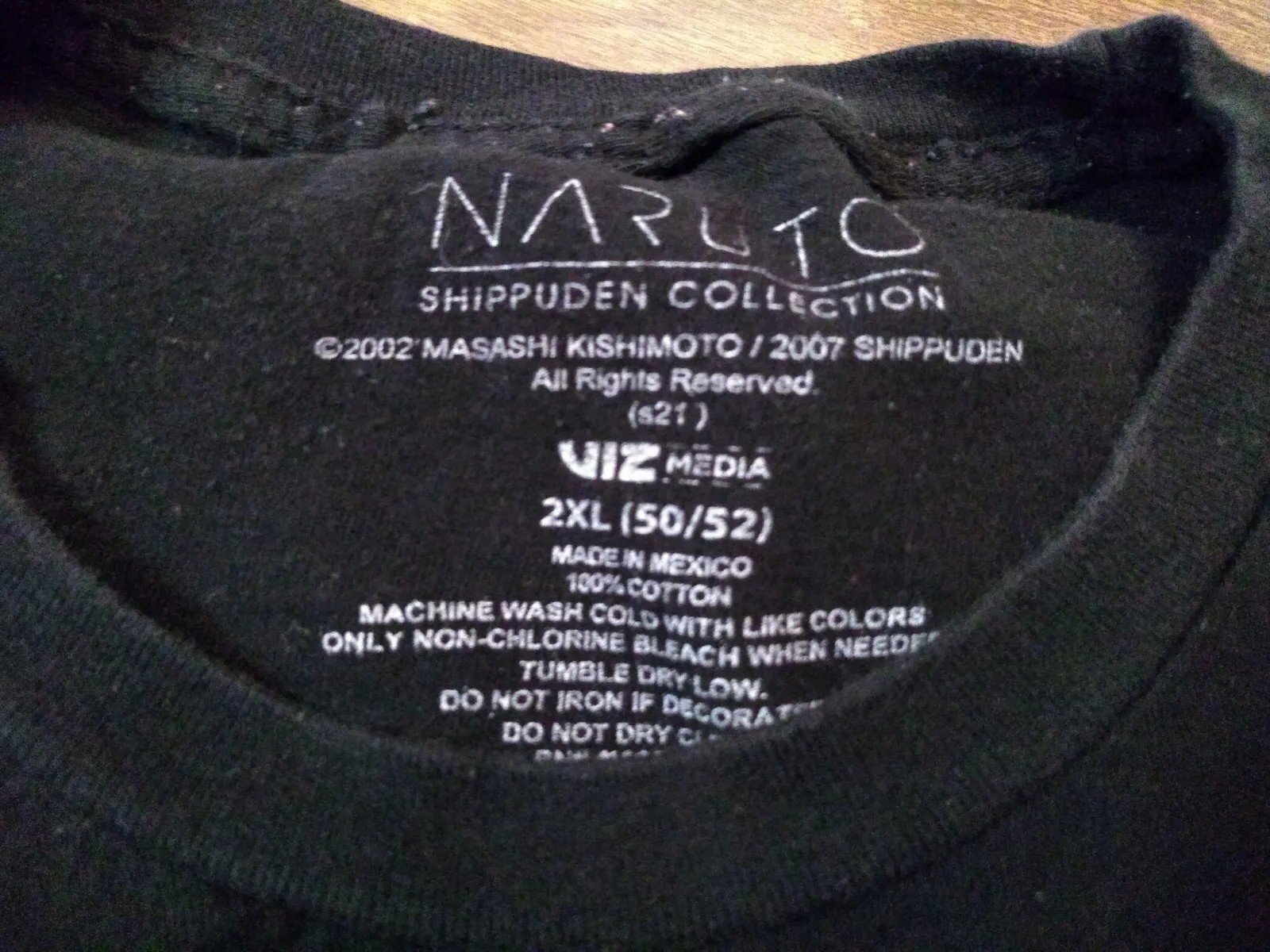 Naruto Shonen Jump T-Shirt Men&rsquo;s XL Tee Black Anime Viz Media 2002 Manga Vintage
