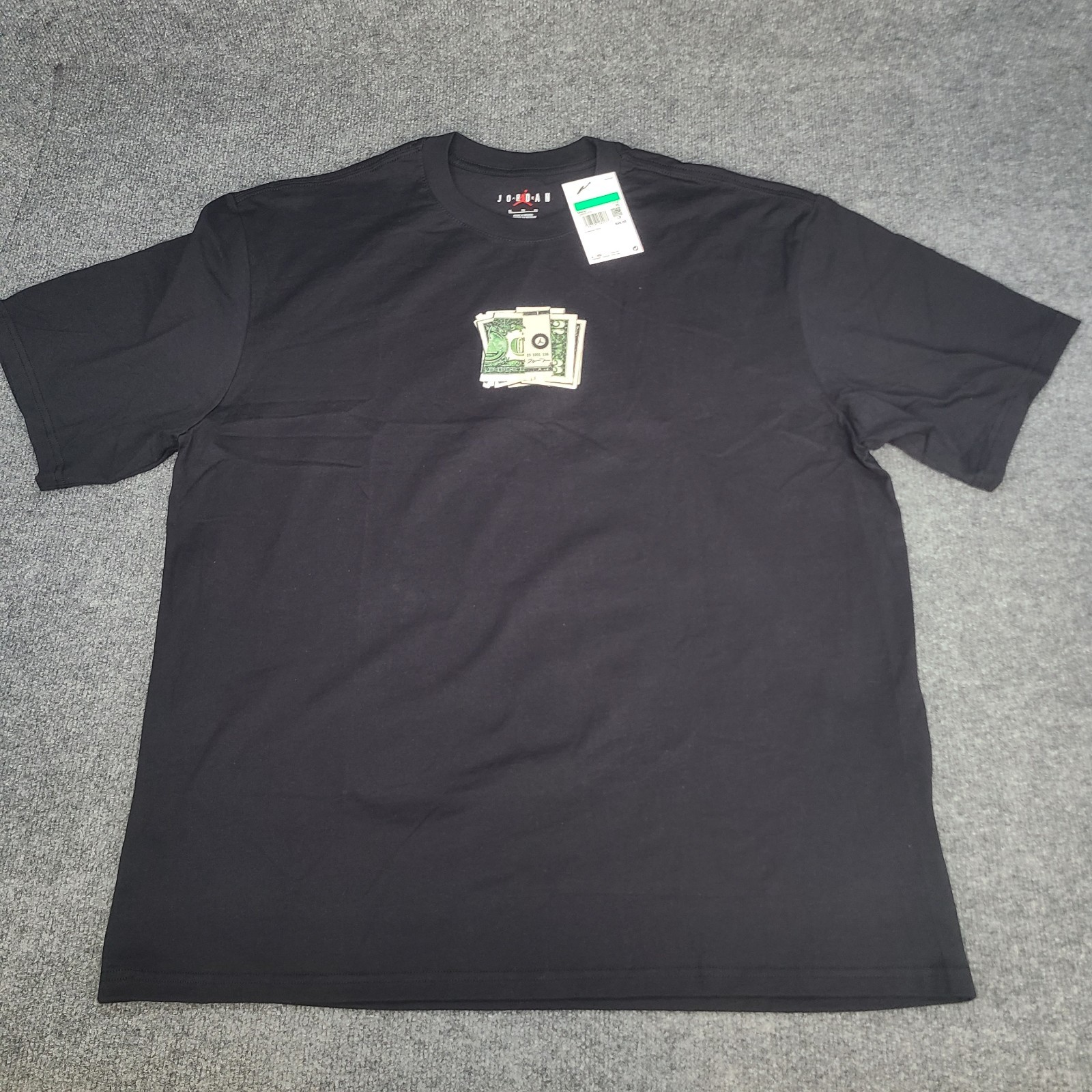 Jordan Shirt Mens XL Black AJ3 Pure Money Cash Jumpman Nike Air Cotton Tee