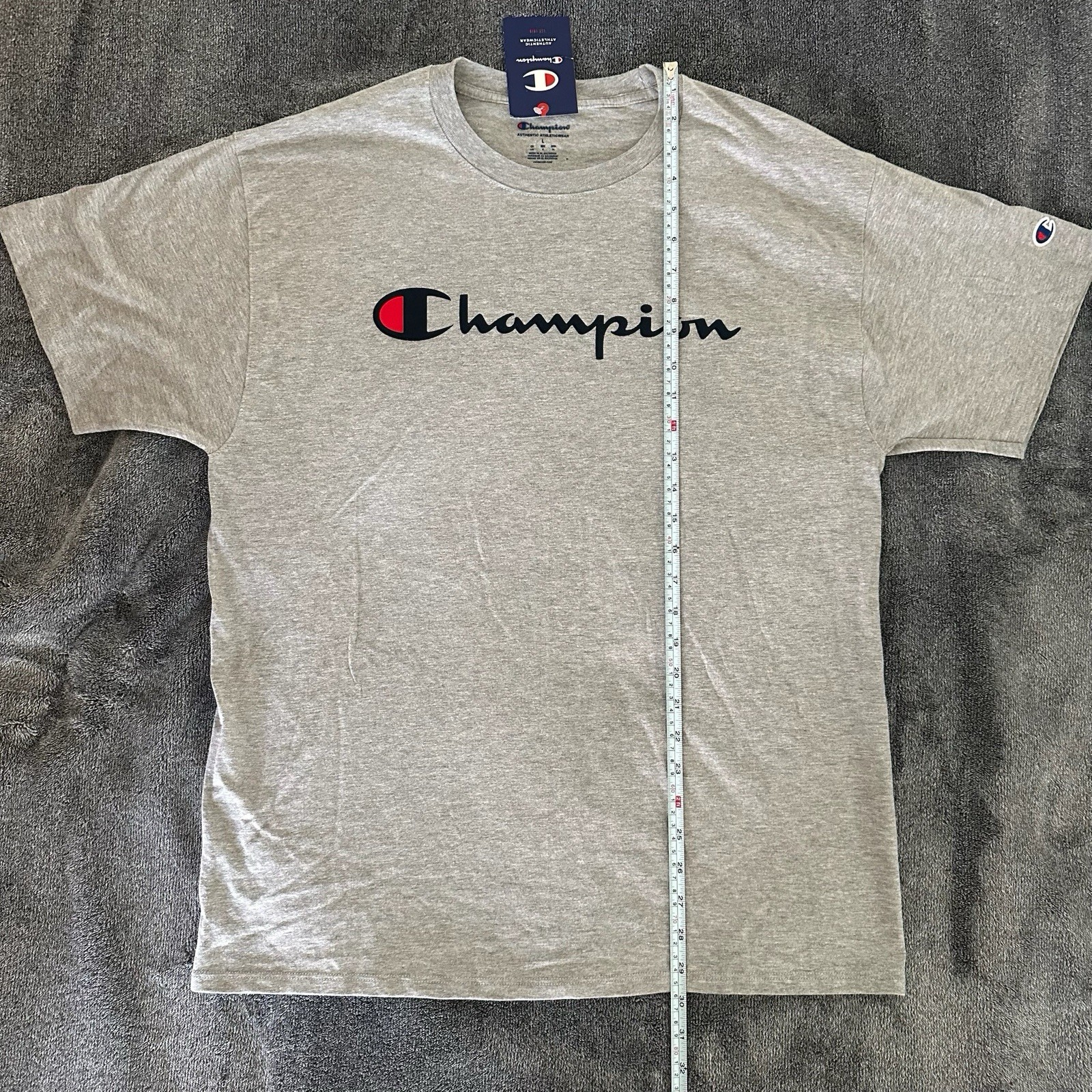 Champion Mens Classic Jersey Script Logo T-Shirt—Brand New—Various Sizes