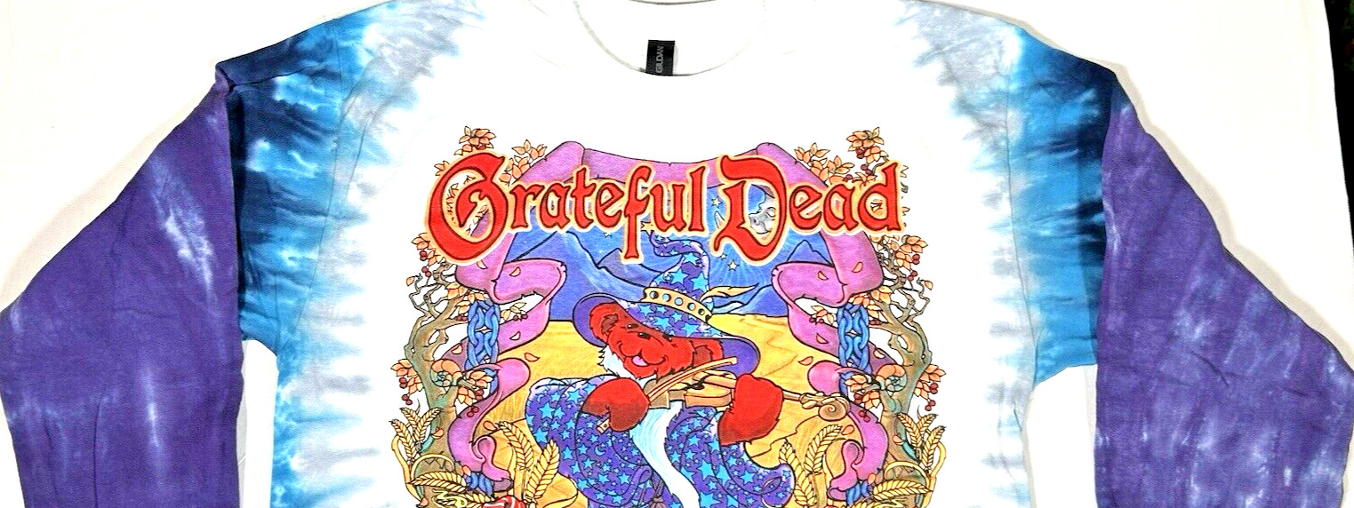 Grateful Dead Terrapin Moon Front/Back Graphic Tie Dye T-Shirt Size Large New