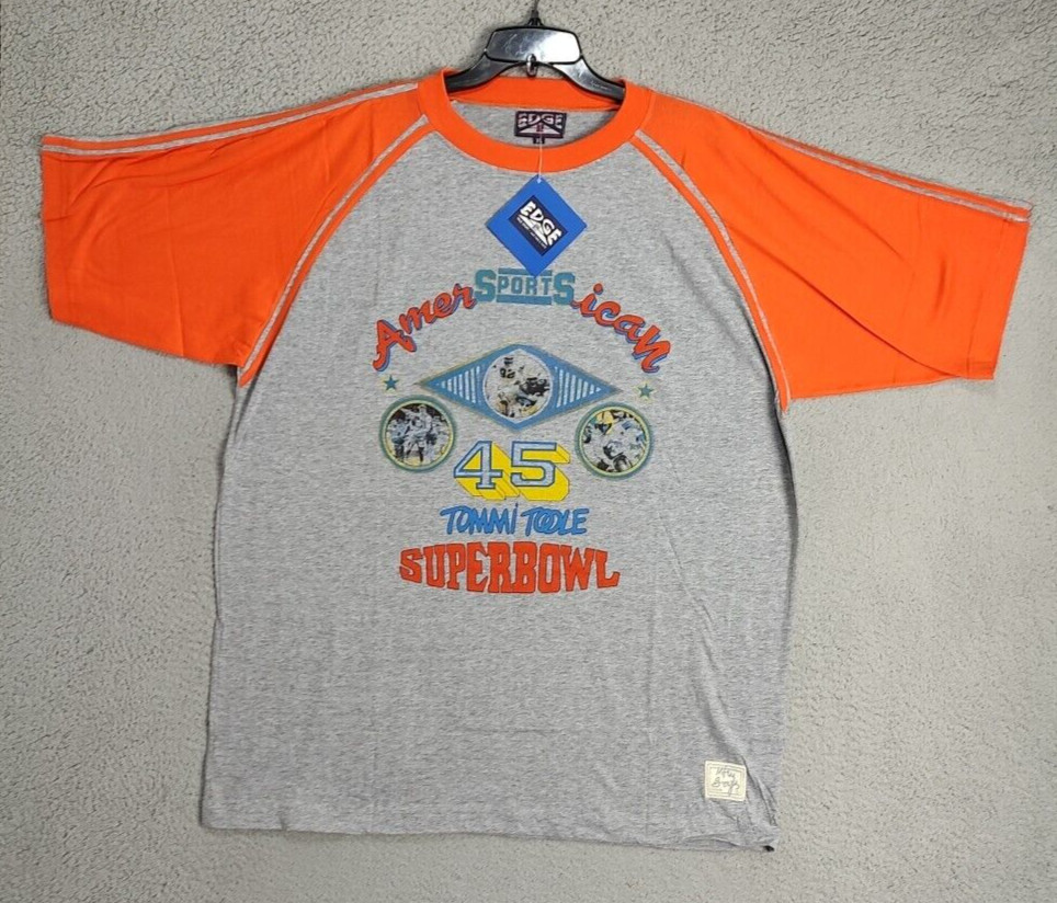 American Sports Short Adult Extra Large Gray Orange Super Bowl 45 Active Mens