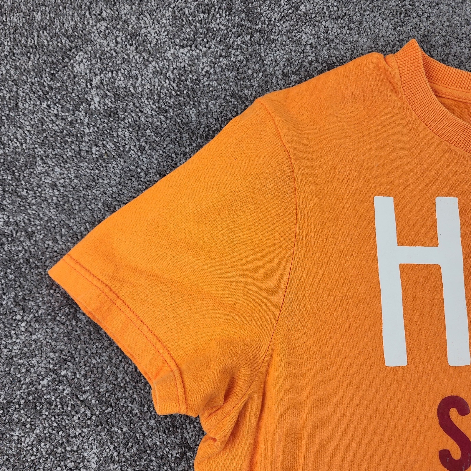 Y2K Hollister Shirt Adult Large Orange Casual Unisex Preppy Beach Surfer SO CAL