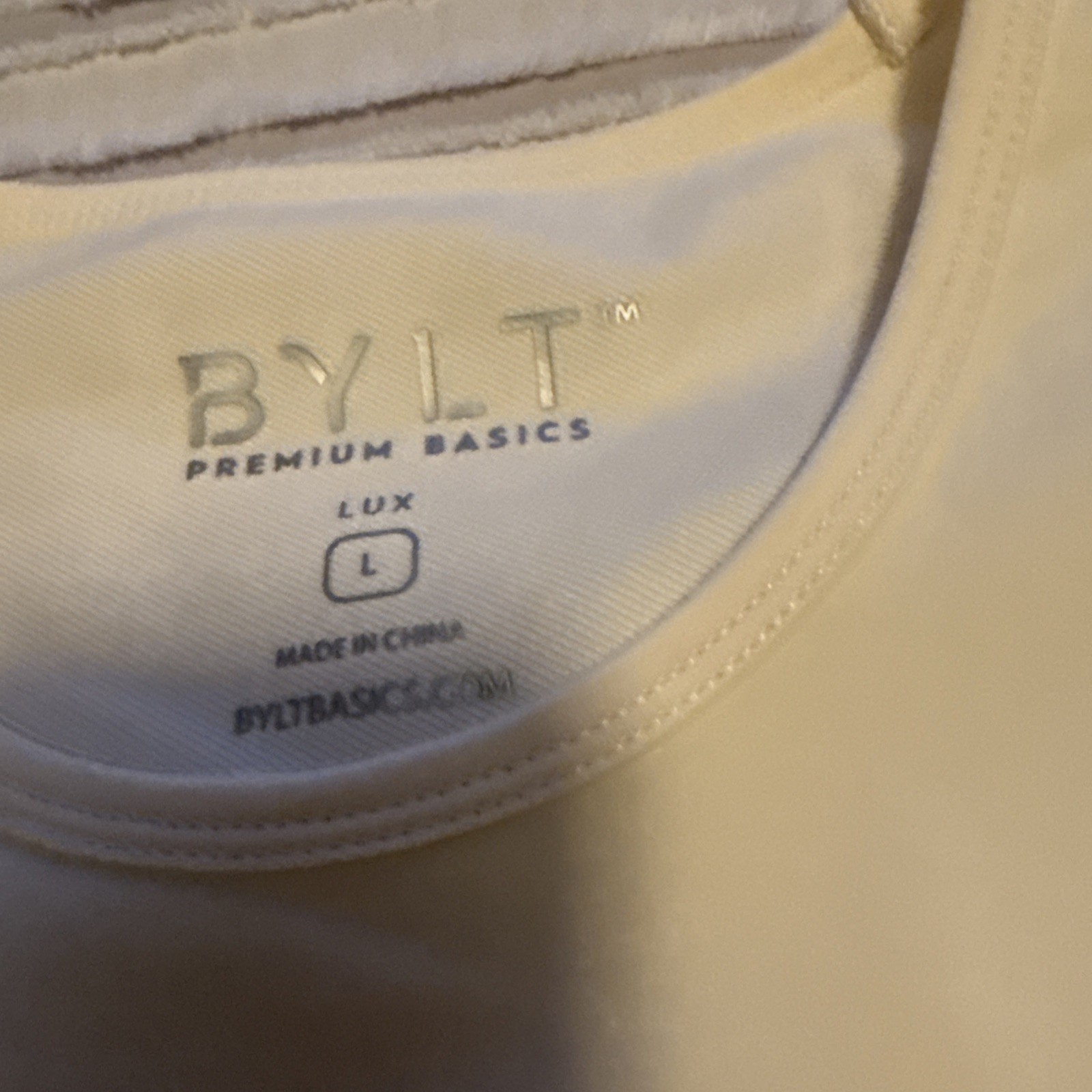 Lot of 3 BYLT Premium Basics T Shirt Mens Medium Drop Cut S/S Lux Curved Hem