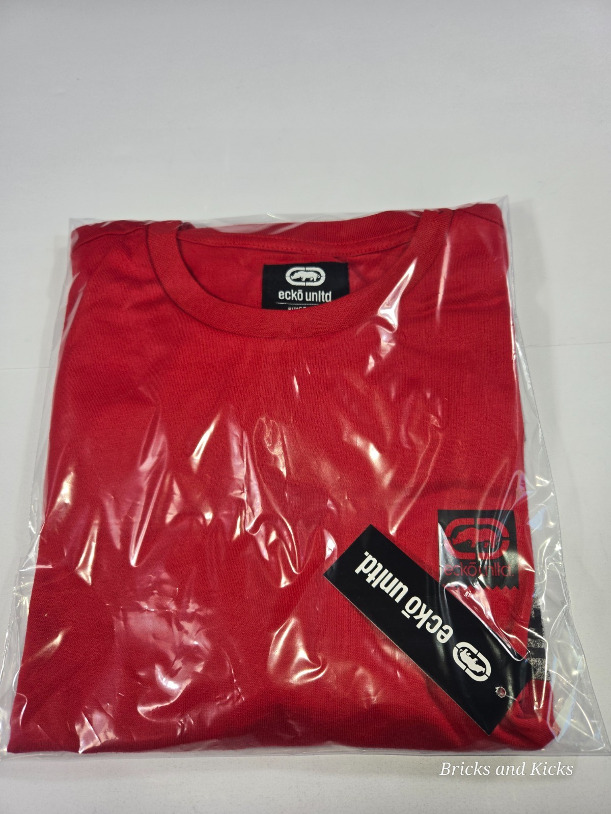 Ecko Unltd. Stand By Color-Block T-Shirt Red/Gray Men&rsquo;s Sizes S, M, L, XL NWT
