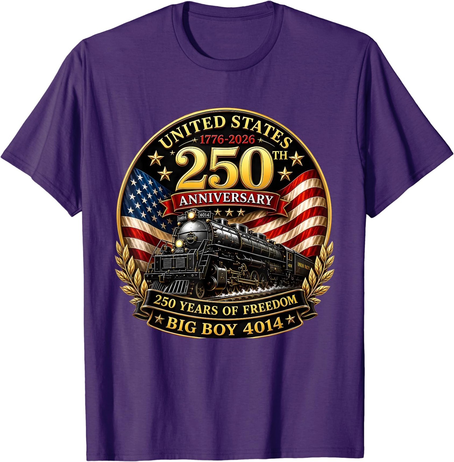 Big Boy 4014 Vintage 250 Steam Locomotive Railroad Train T-Shirt