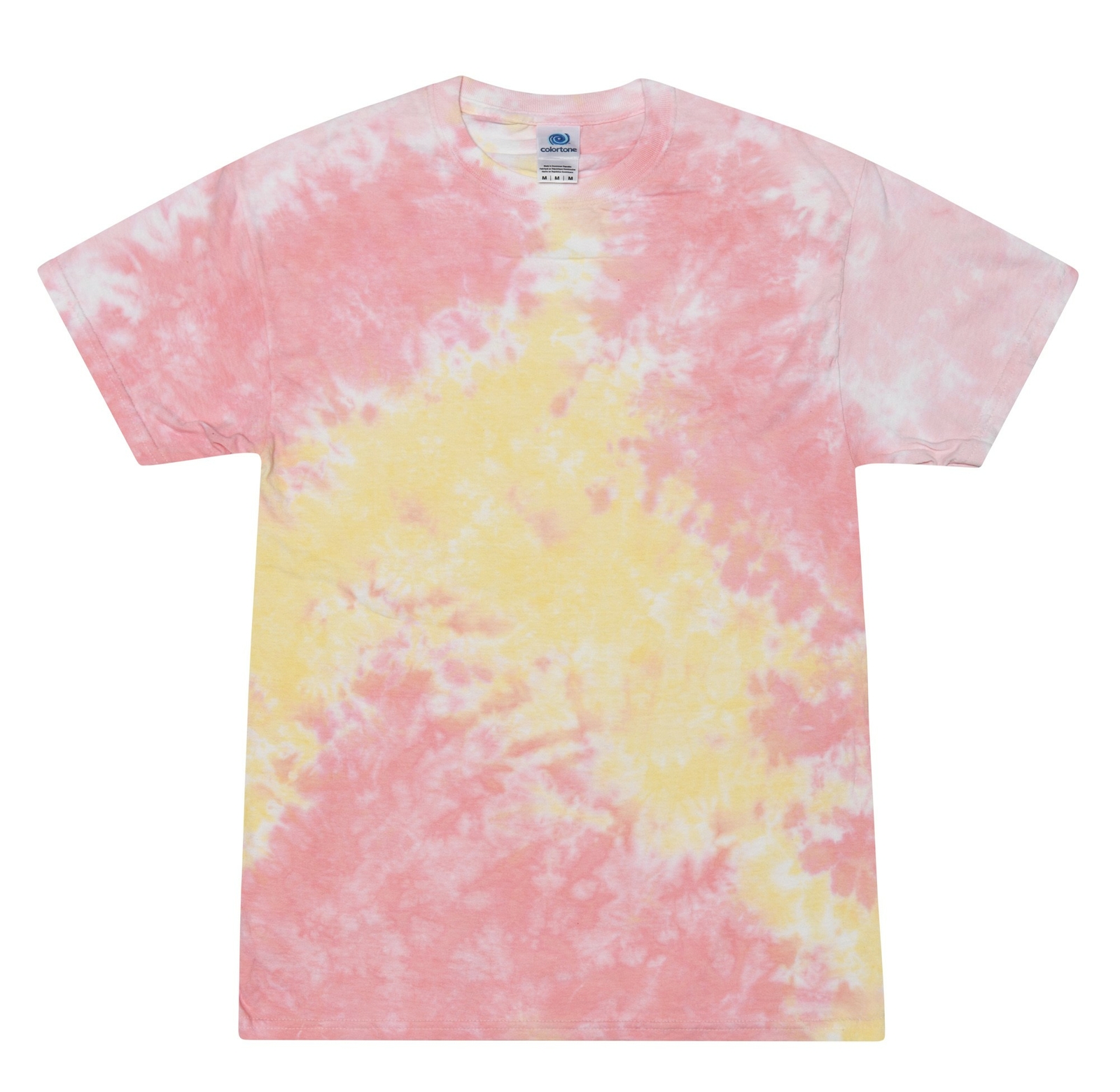 Pick a Yellow Tie Dye T-Shirts Kids & Adult SM – 5XL Cotton Colortone