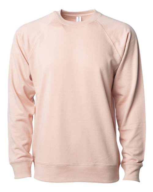 Independent Trading Co. Unisex Lightweight Loopback Terry Crewneck Sweatshirt