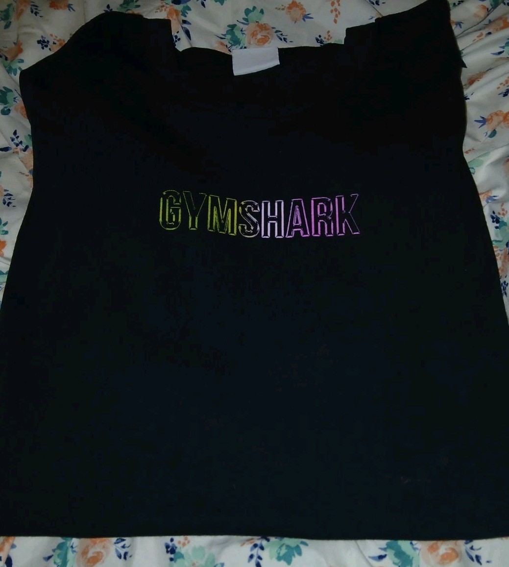 Gymshark Men&rsquo;s XXL T Shirt Graphic Print Double Sided Work Out Gym Weight