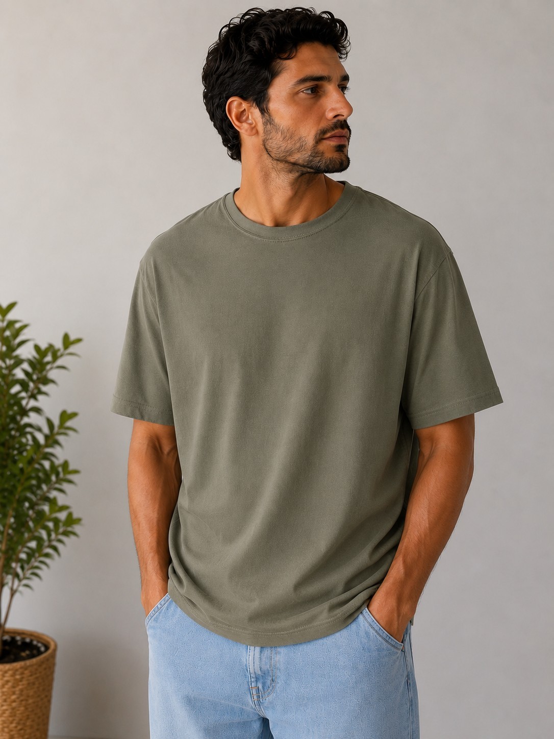 Kirkland Signature Men&rsquo;s XL Olive Green Pima Cotton Crew Neck T-Shirt NWT