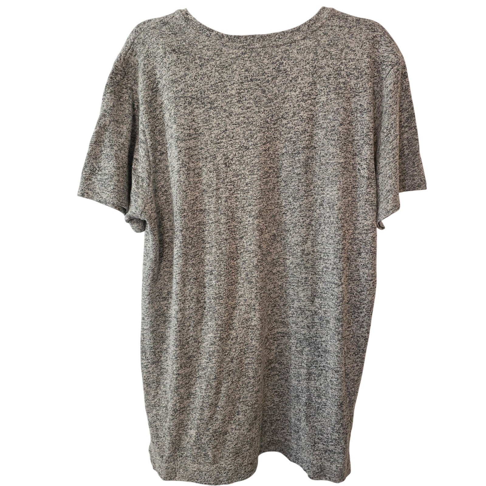 John Elliott + Co Mens Marled Grey Short Sleeve Shirt Size 5 Made in USA