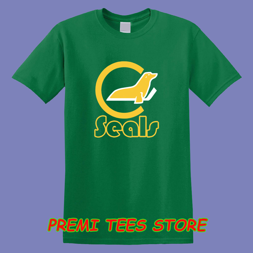 California Golden Seals Hockey Men&rsquo;s Green Size S-3XL