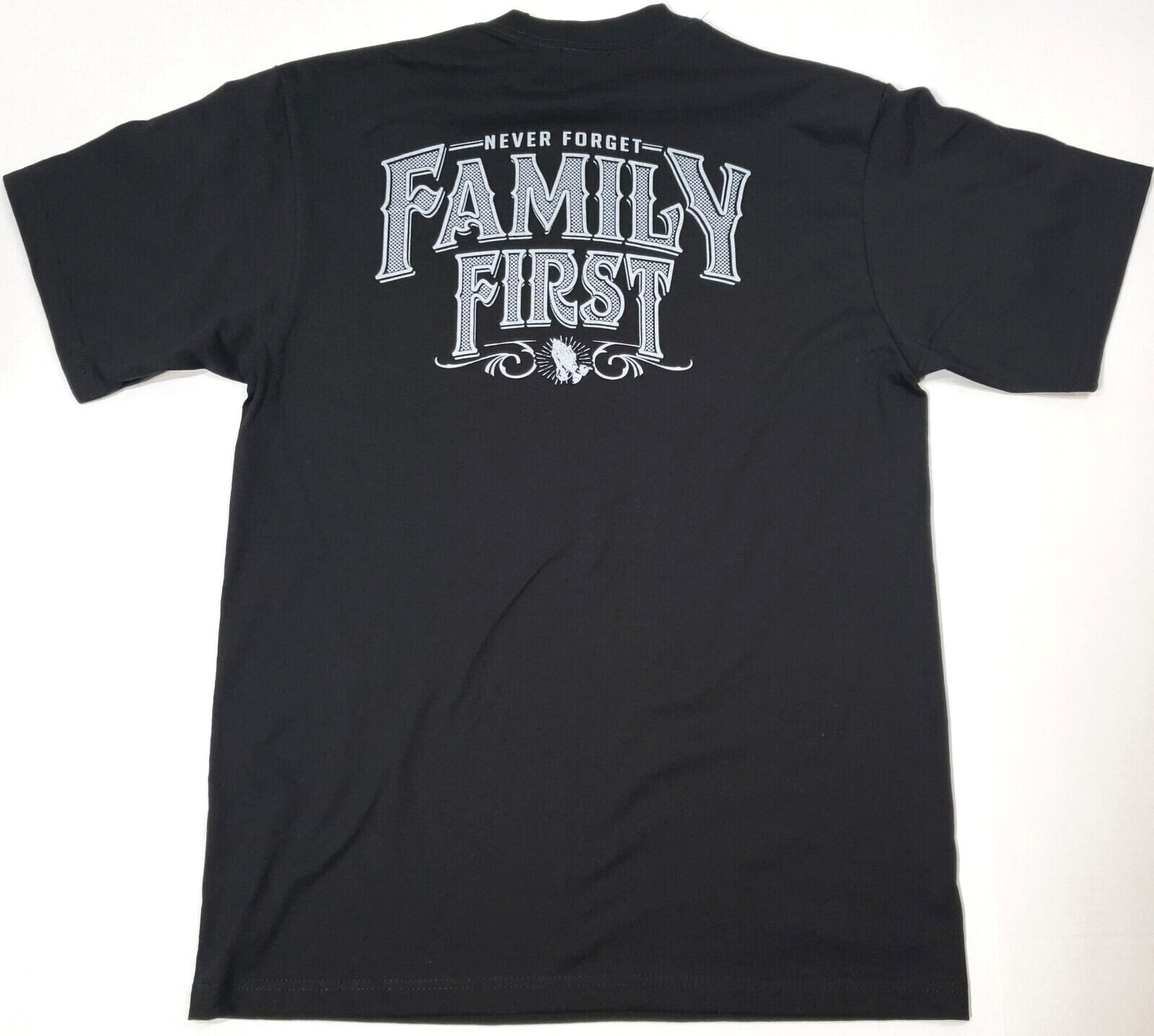 FAMILY FIRST T-shirt Urban Streetwear Hustle Men&rsquo;s 100% Cotton Tee Black New