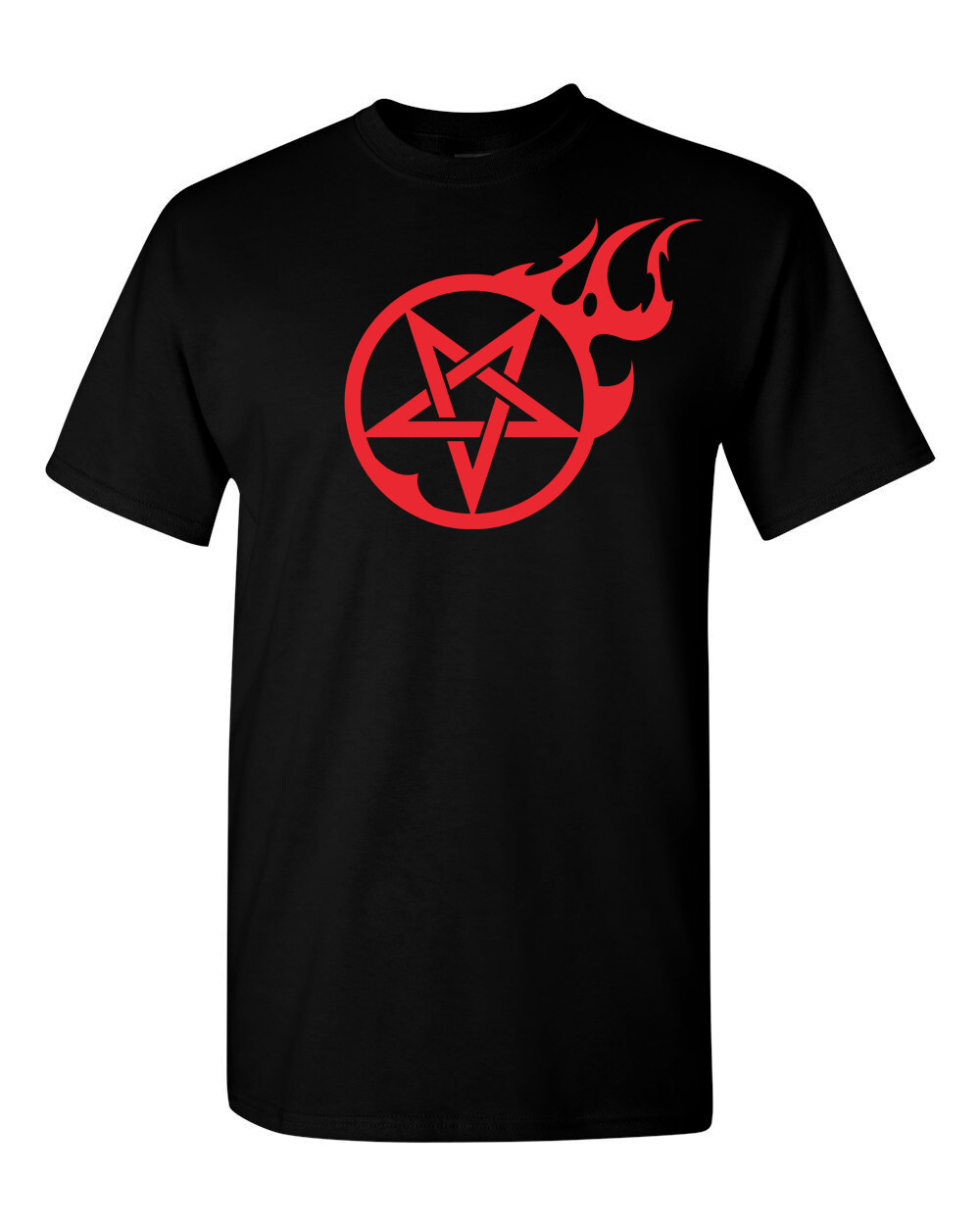 FLAMING PENTAGRAM Unisex T-Shirt Multi Colors S-XL FREE S&H! Kyle Millar art