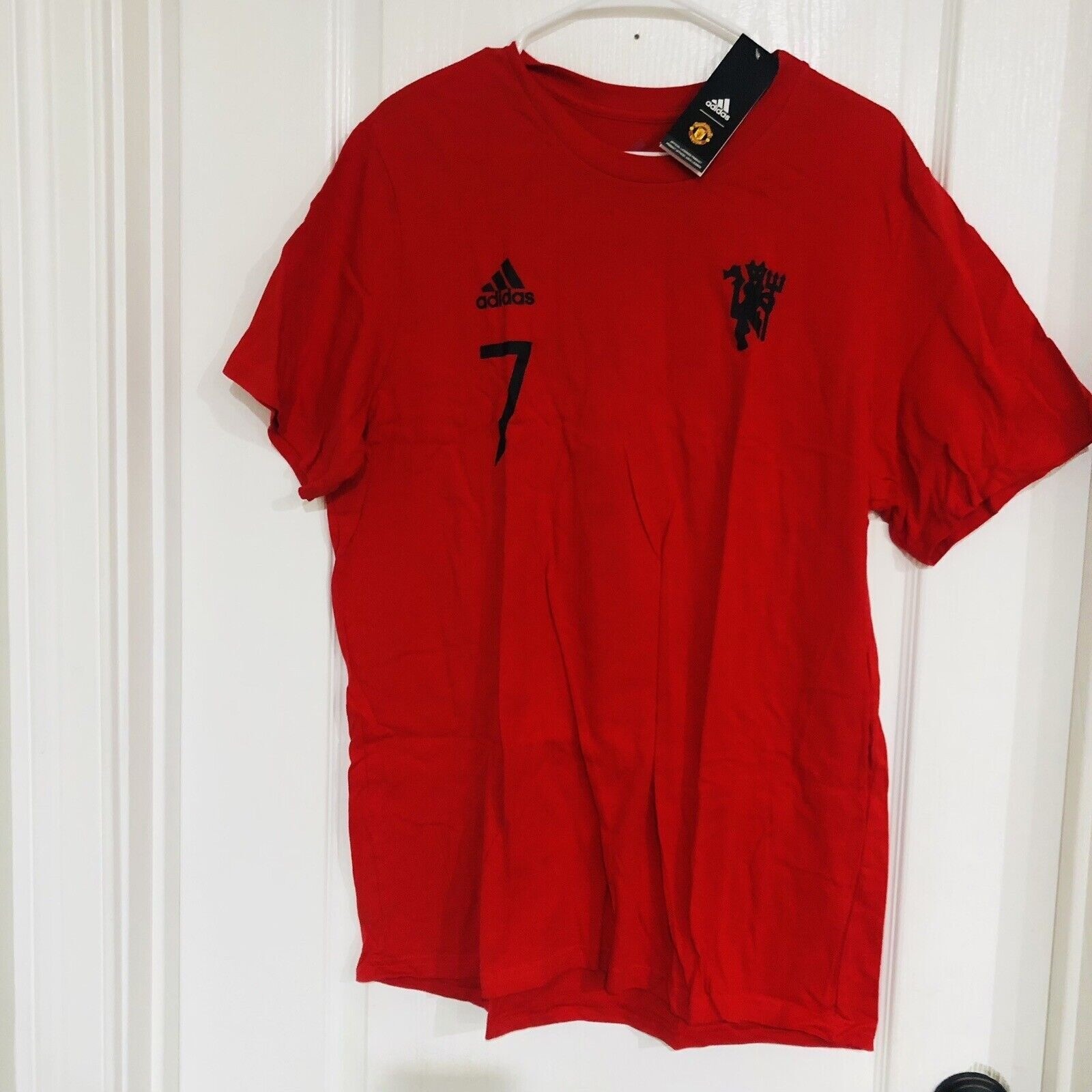 Adidas Manchester United Cristiano Ronaldo 7 Amplifier Tee Red Mens Size XL NEW