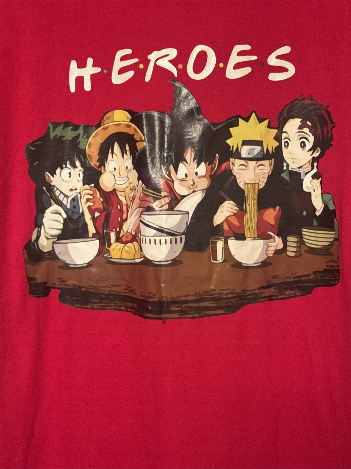 heroes short sleeve shirt xl