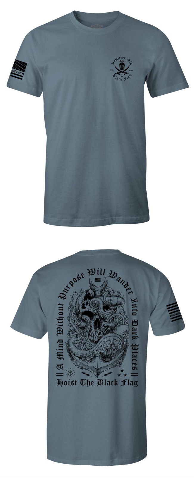 Howitzer Style Men&rsquo;s T-shirt Live Free Military Grunt MFG