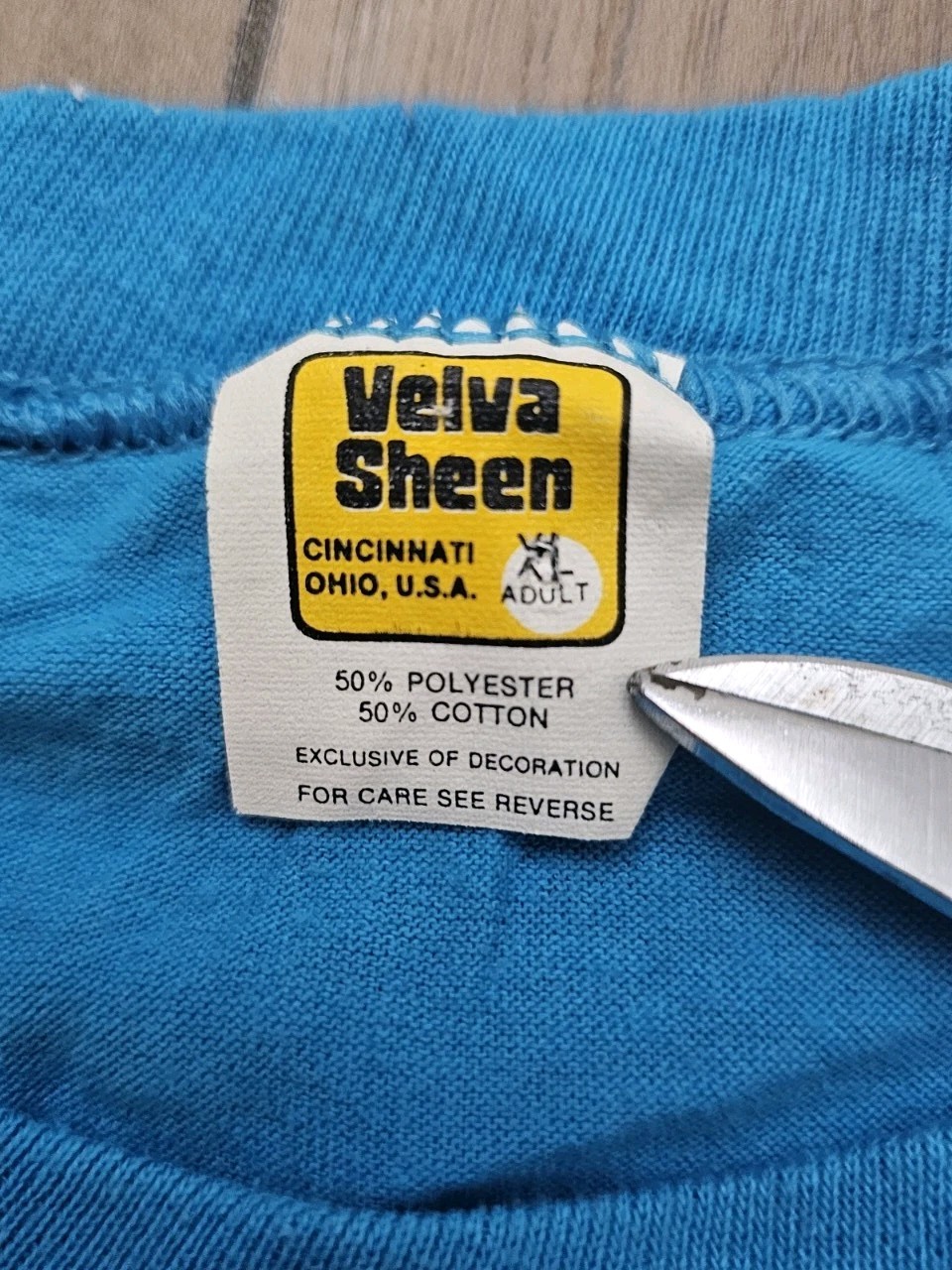 vtg 80s usa VELVA SHEEN single stitch t-shirt XL Mickey Mouse disney IOWA