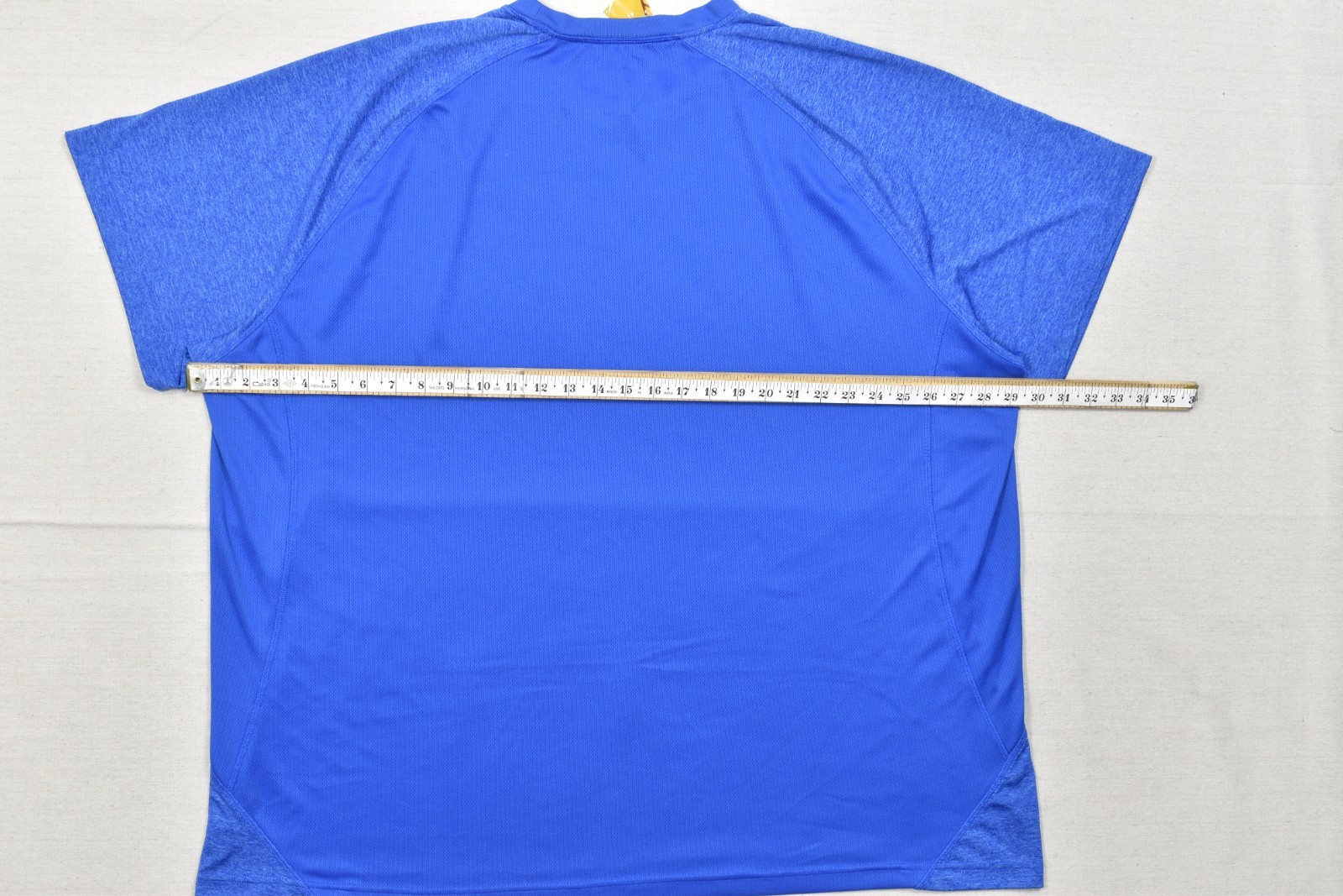 The Foundry Supply Co Men&rsquo;s Size 4XL Blue Performance Tee Short Sleeve Raglan