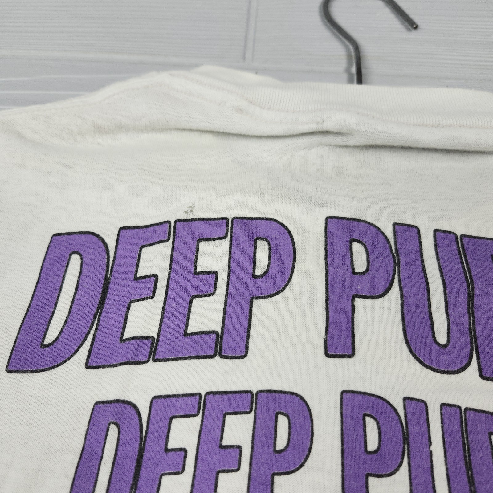 Vintage 1987 Deep Purple House Of Blue Light Tour Double Sided Tshirt Large