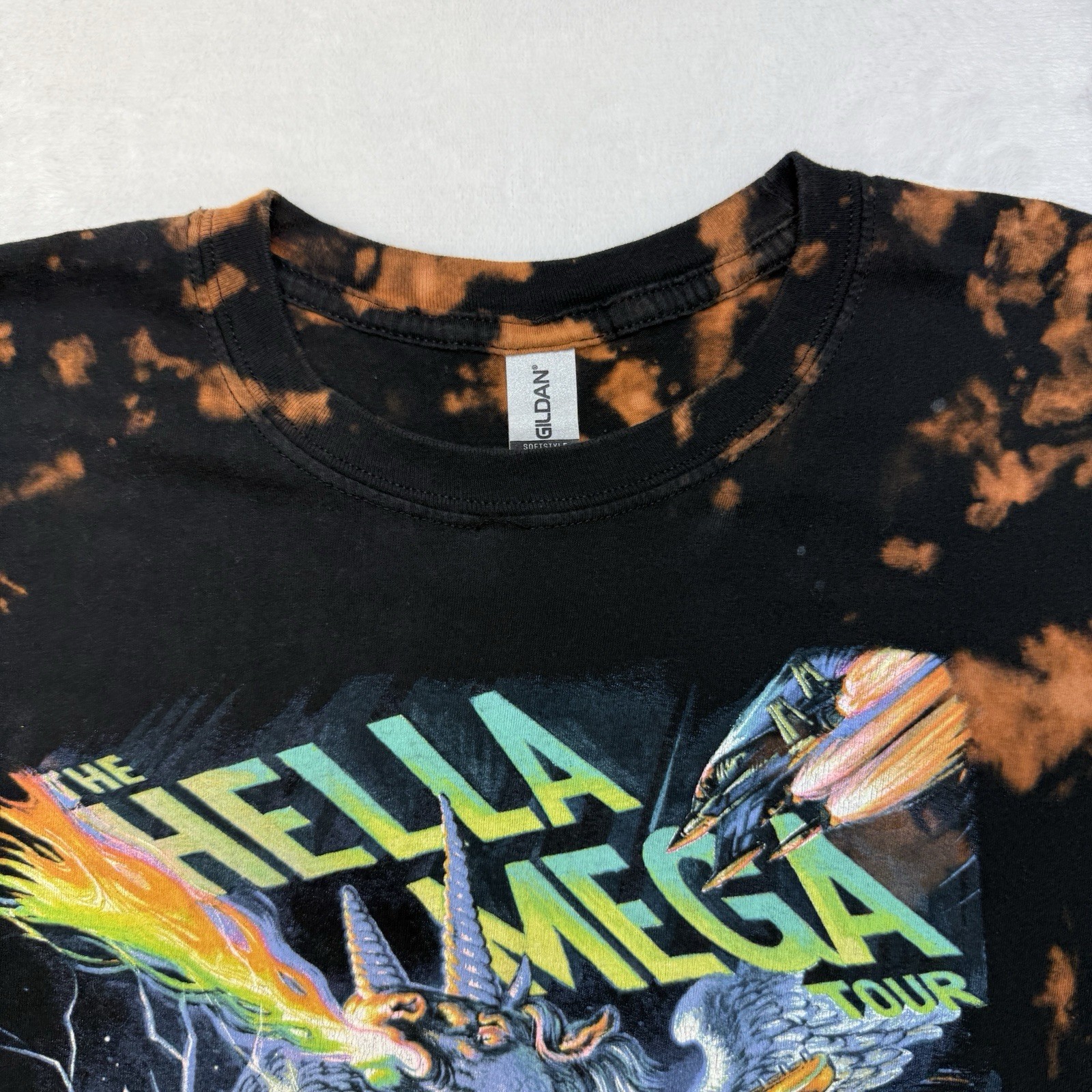 Green Day Hella Mega Tour Shirt L Bleach Tie Dye Fall Out Boy Weezer