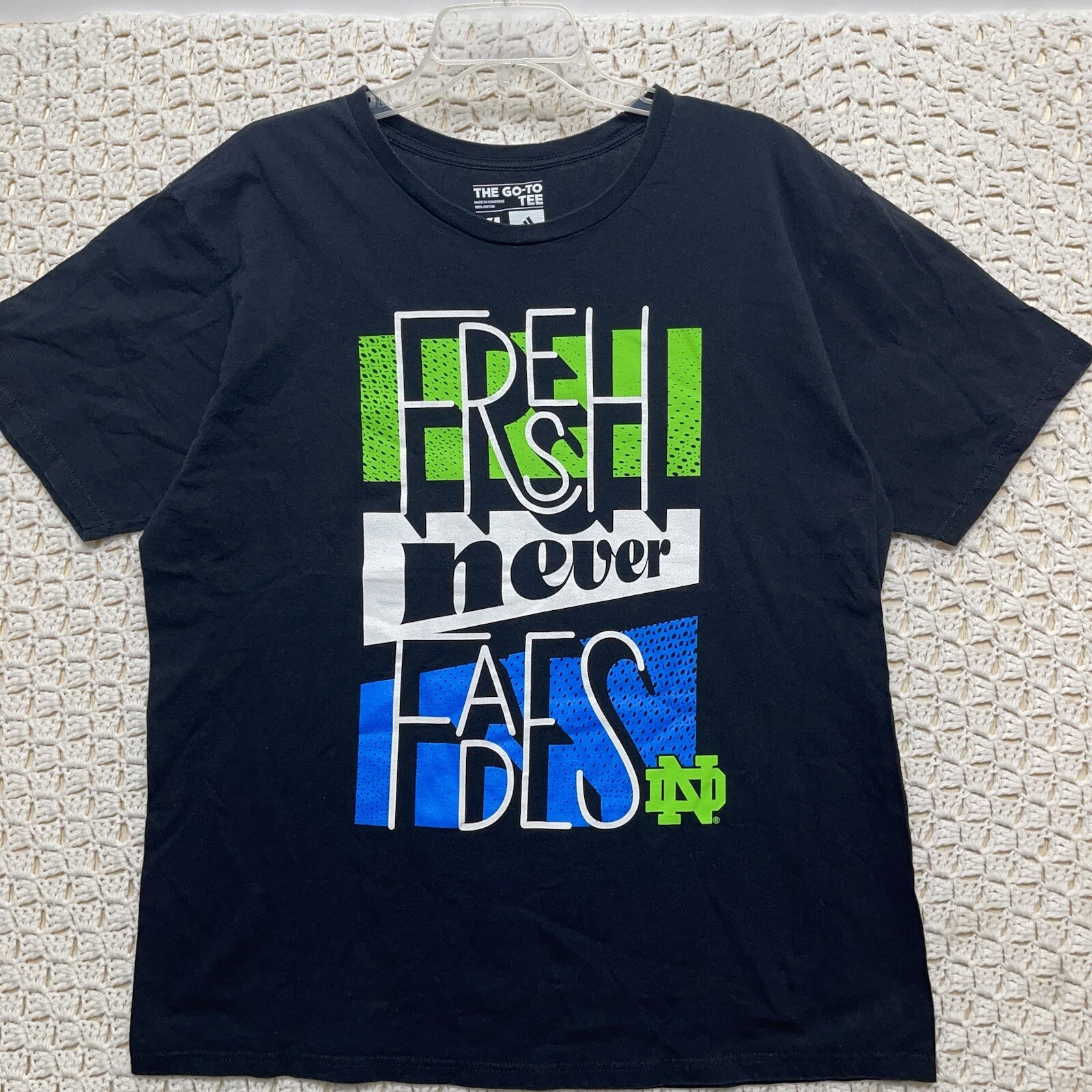 Adidas T-Shirt Men’s XL Black The Go-To Tee Short Sleeve Fresh Never Fades