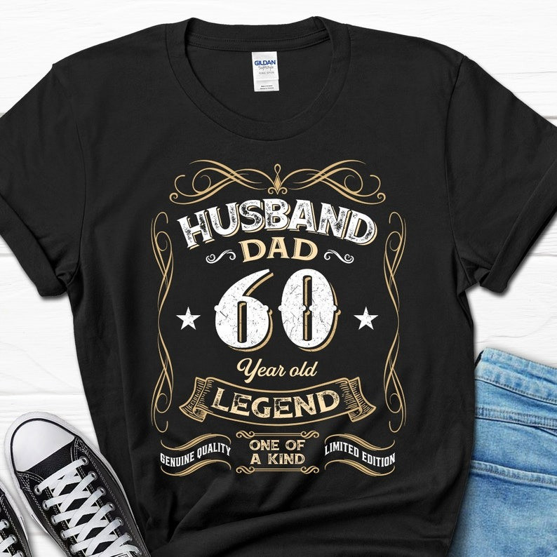 2025/Husband Dad Men&rsquo;s Shirt, 60 Year Old Legend Gift For Him, 60th Birthday T-S